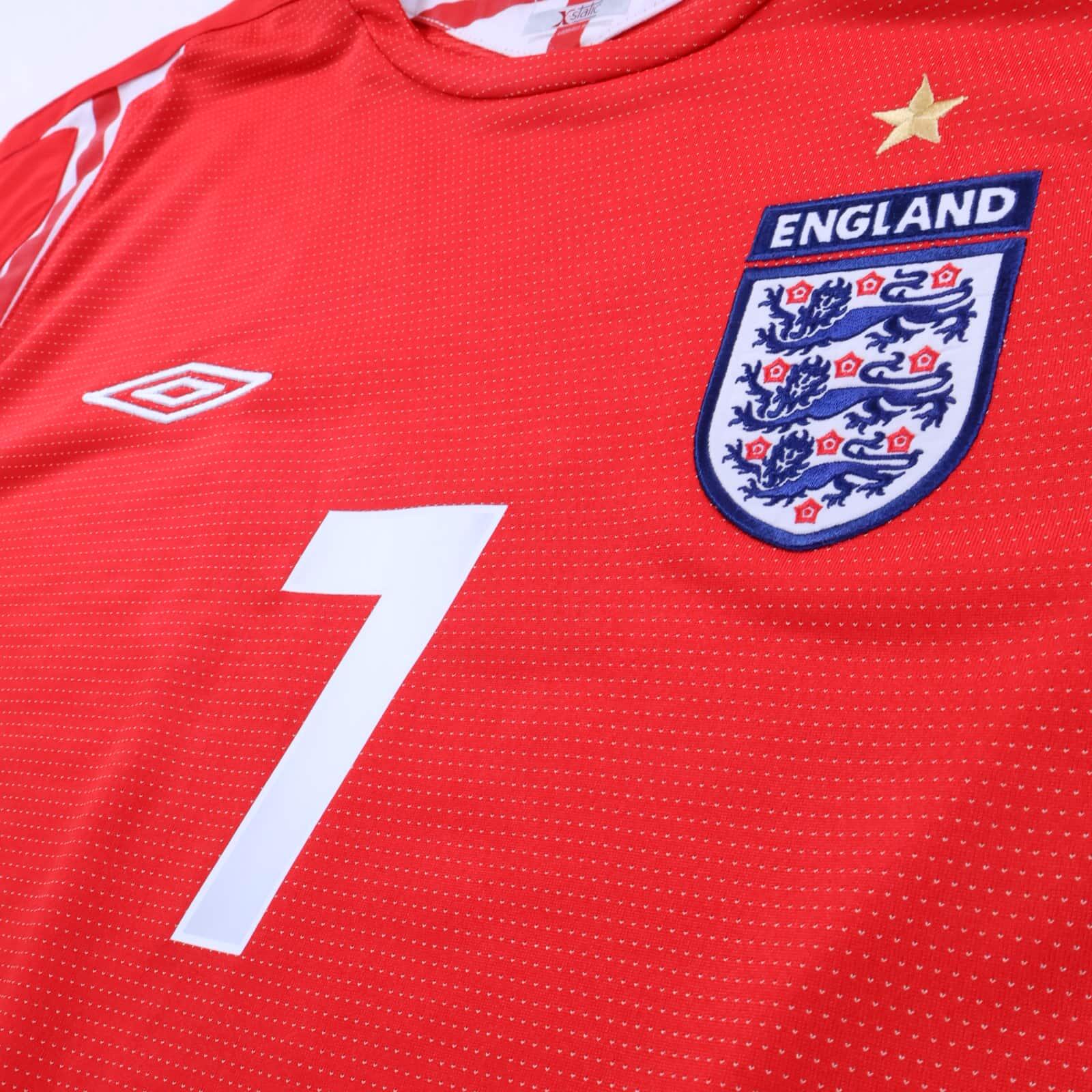 England Beckham #7 2004/06 Away Shirt - Long Sleeve - L