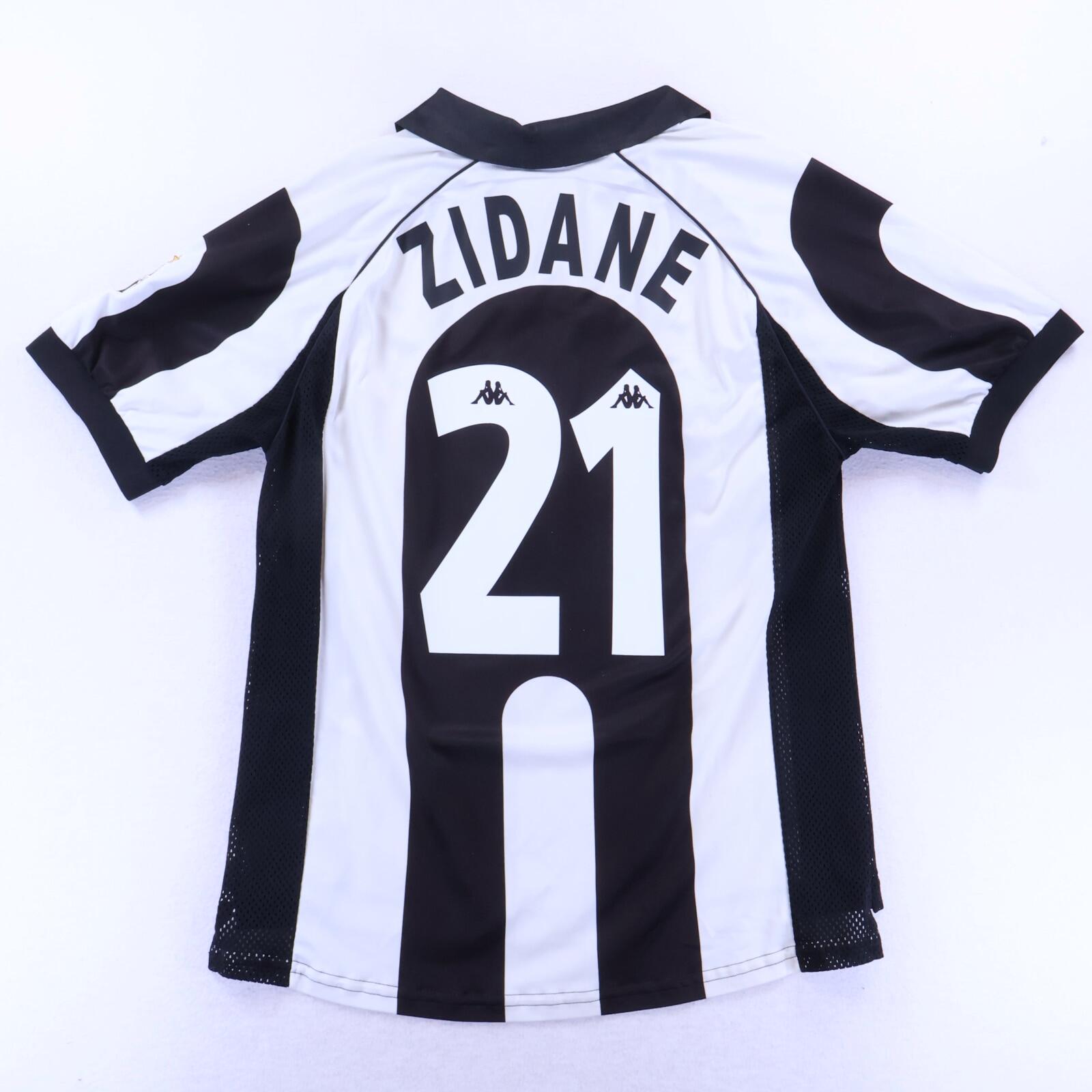 Juventus Zidane #21 1997/98 Home Shirt - Centenary - M