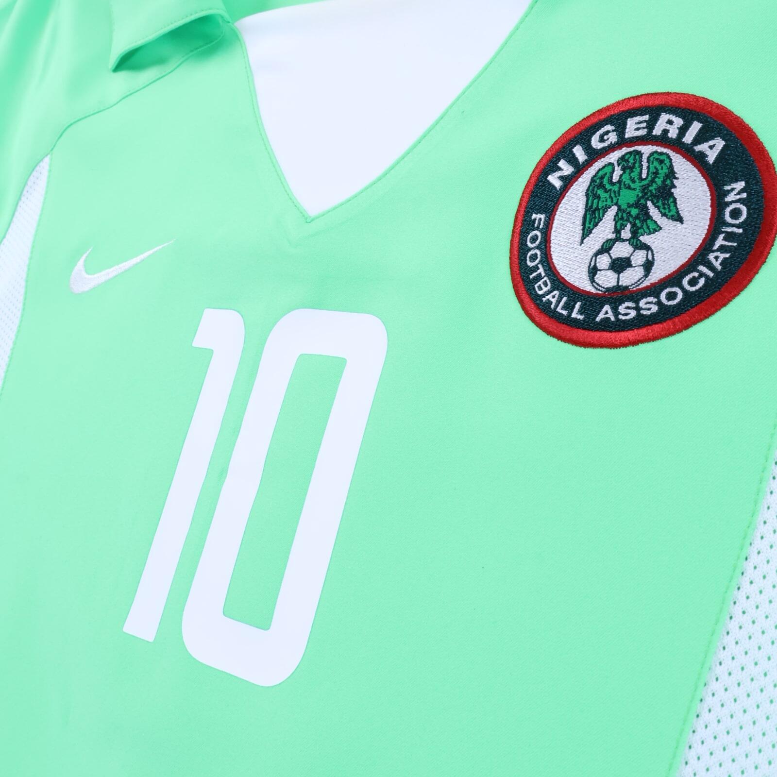*MINT* Nigeria Okocha #10 2002/04 Home Shirt - S