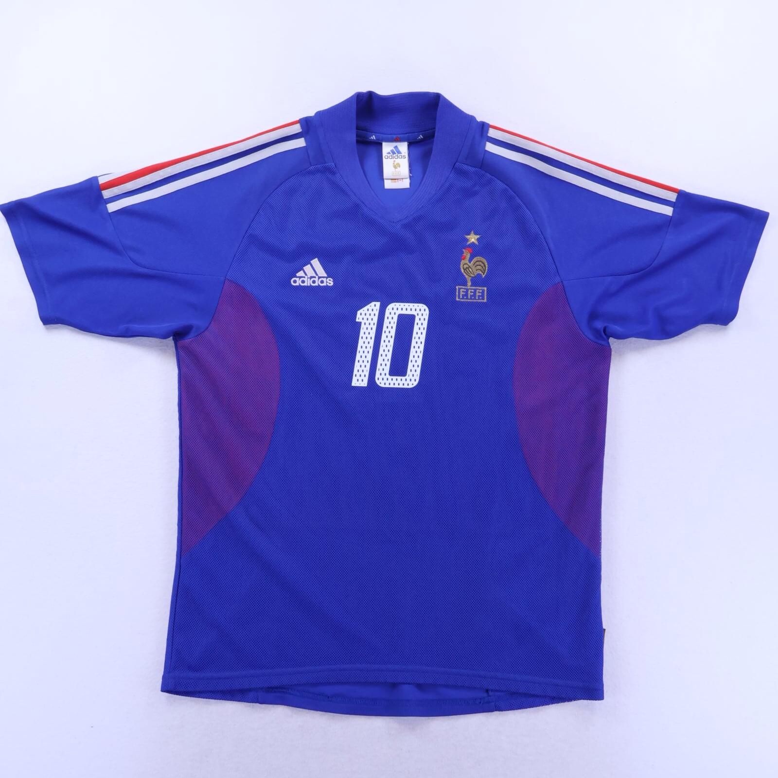 France Zidane #10 2002/04 Home Shirt - M