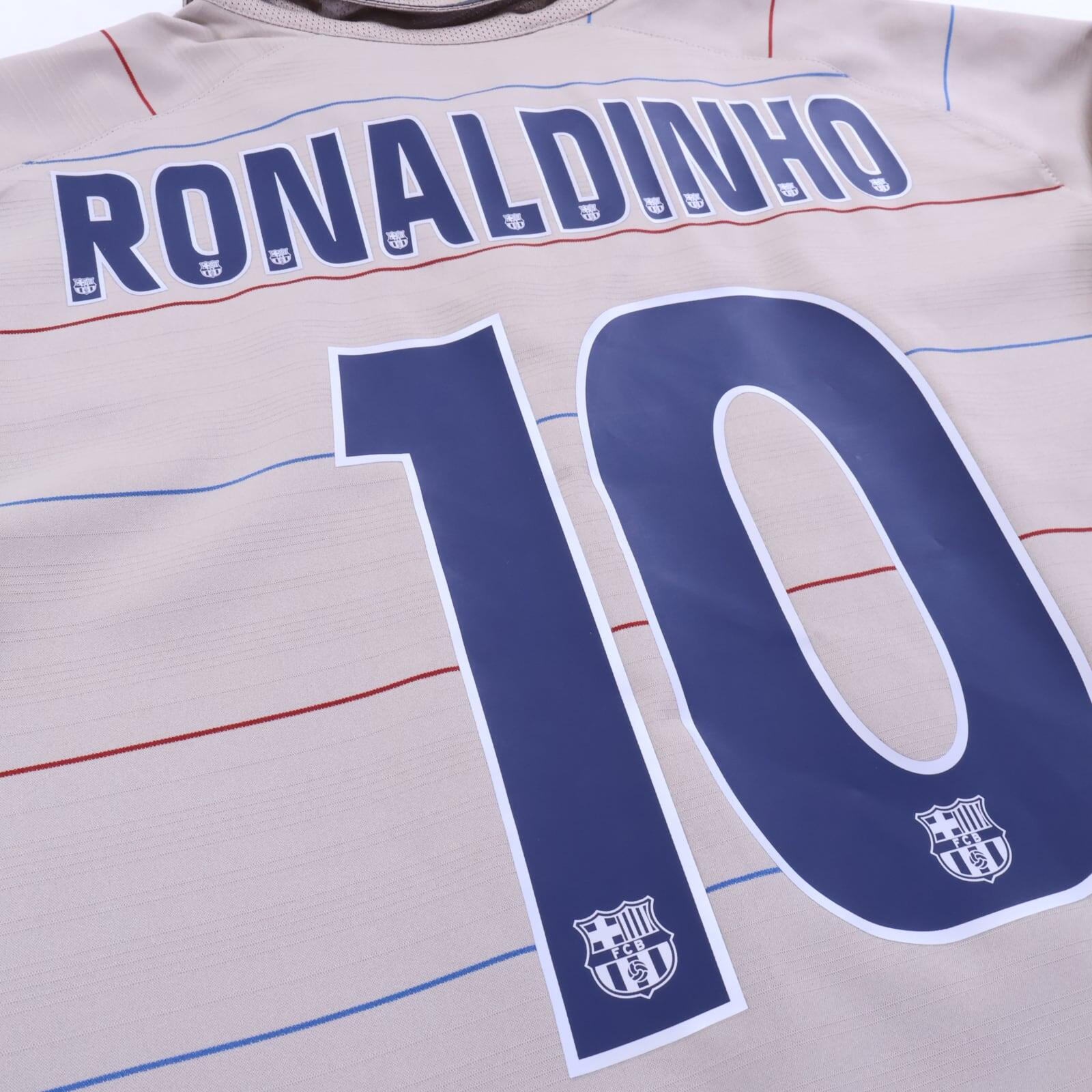 *MINT* Barcelona Ronaldinho #10 2003/04 Away Shirt - L