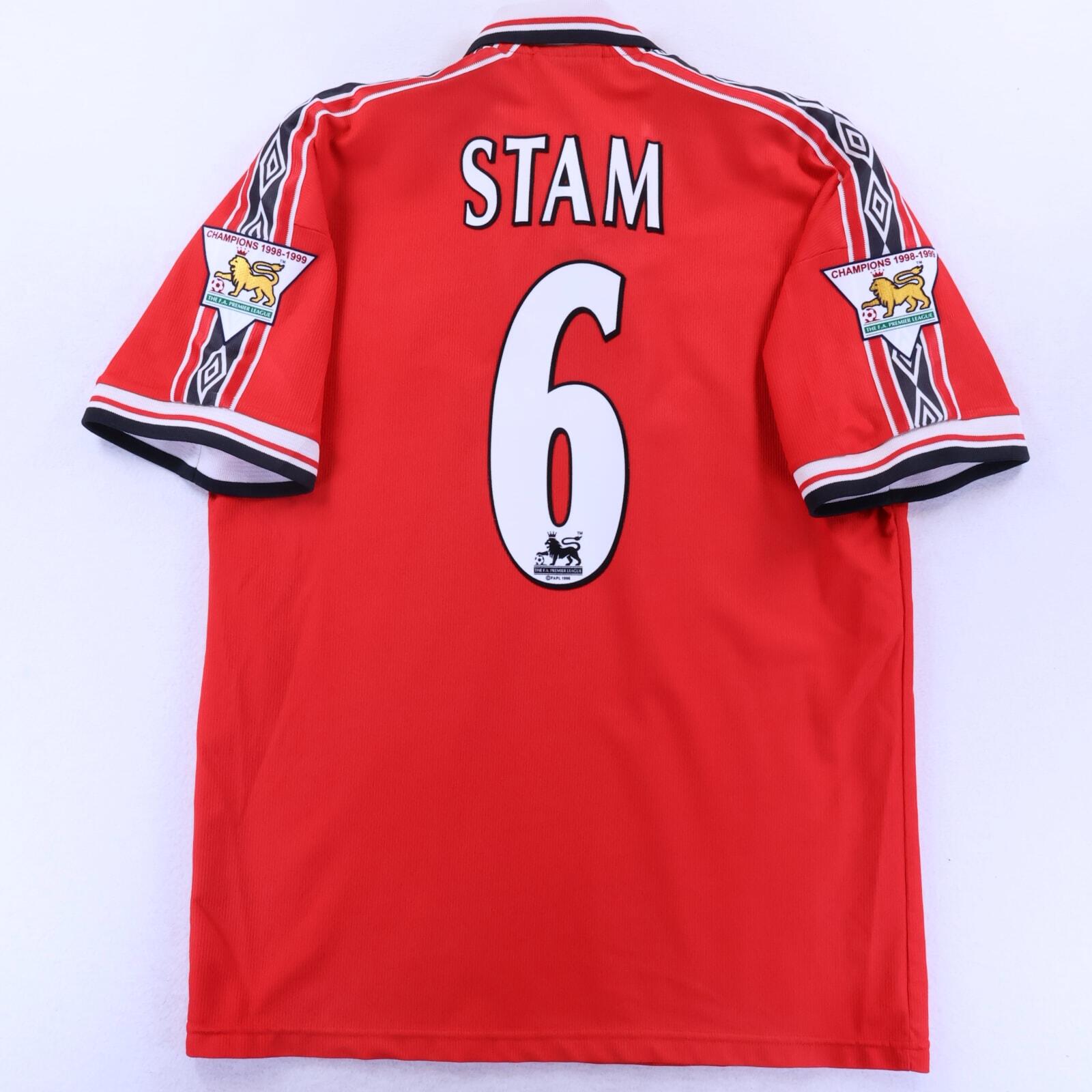 Manchester United Stam #6 1998/00 Home Shirt - XL
