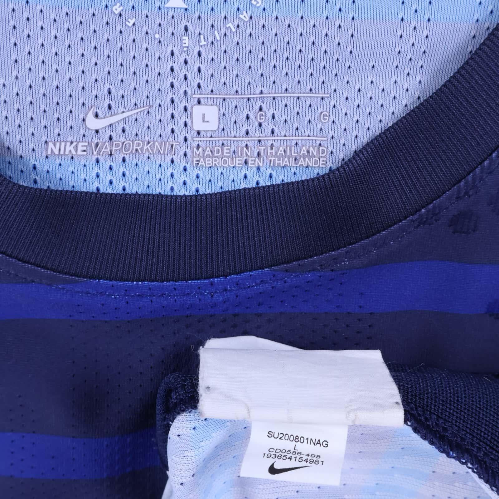 France Mbappé #10 2020/21 Home Shirt - Player Issue - L