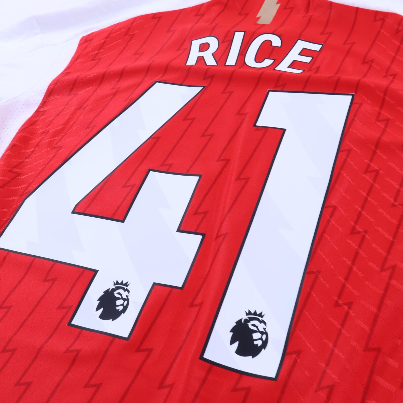 *NWT* Arsenal Rice #41 2023/24 Kit Room Home Shirt - S