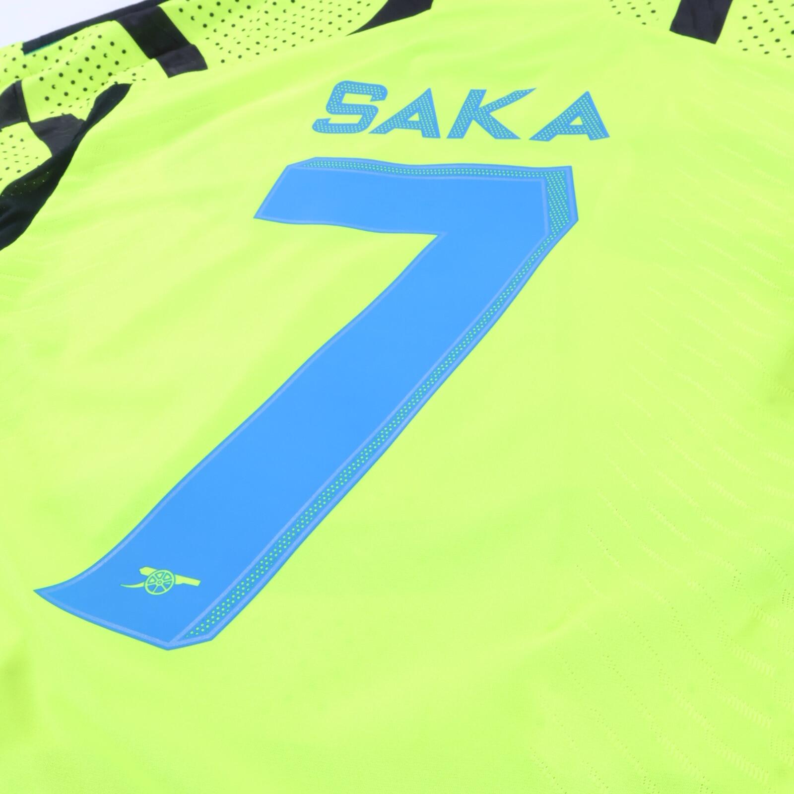 Arsenal Saka #7 2023/24 Away Shirt - Player Issue - M