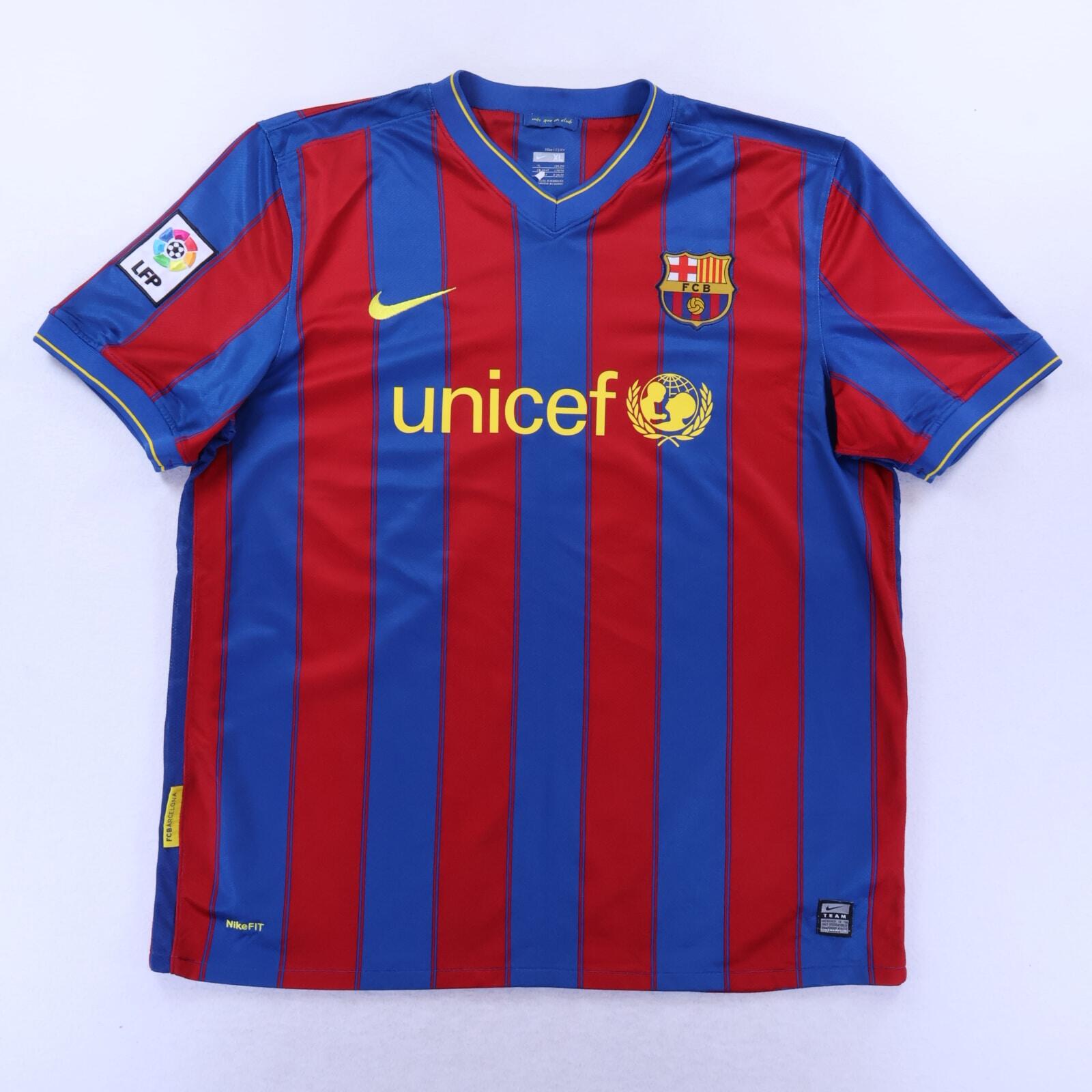 *MINT* Barcelona Ibrahimović #9 2009/10 Home Shirt - XL