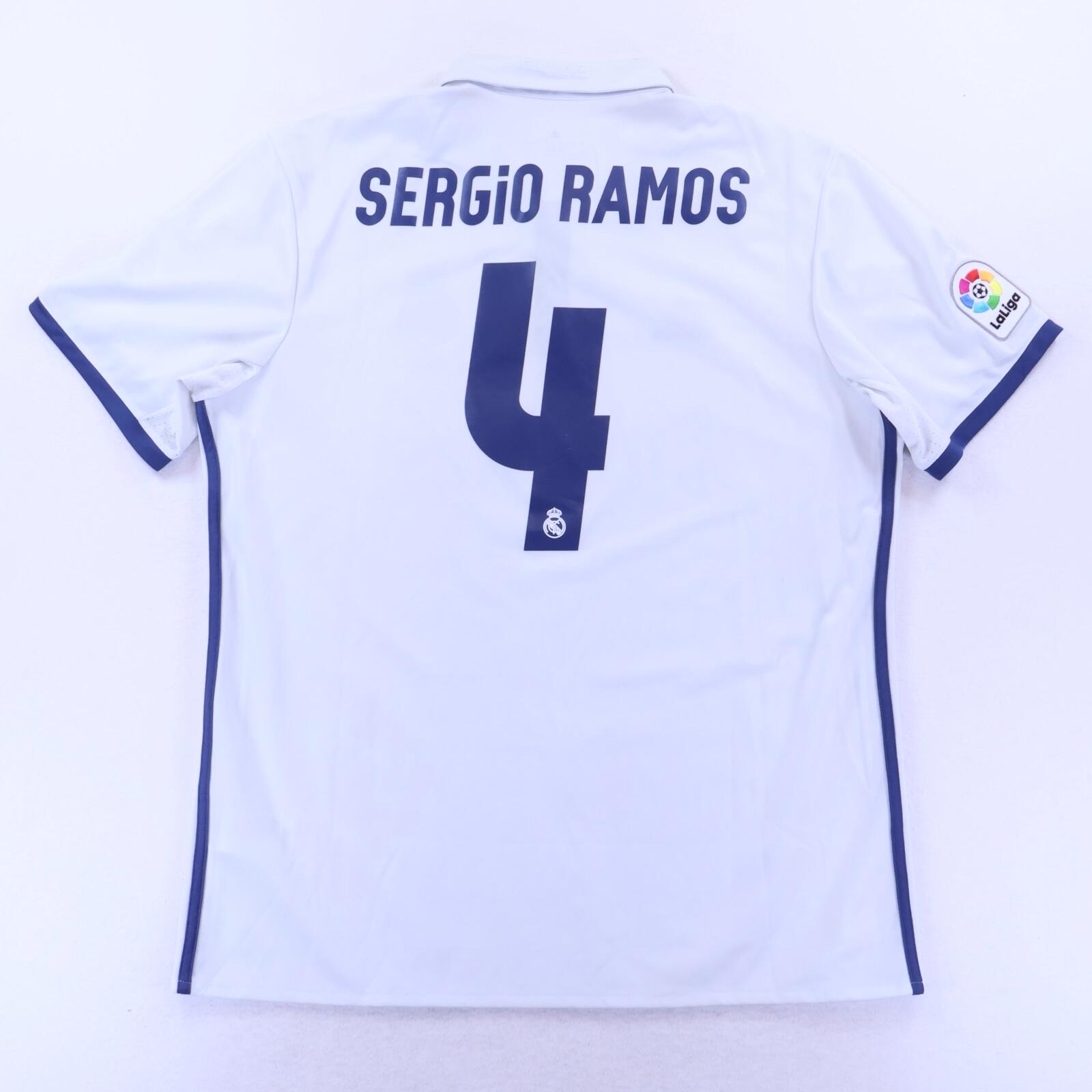 Real Madrid Sergio Ramos #4 2016/17 Home Shirt - XL