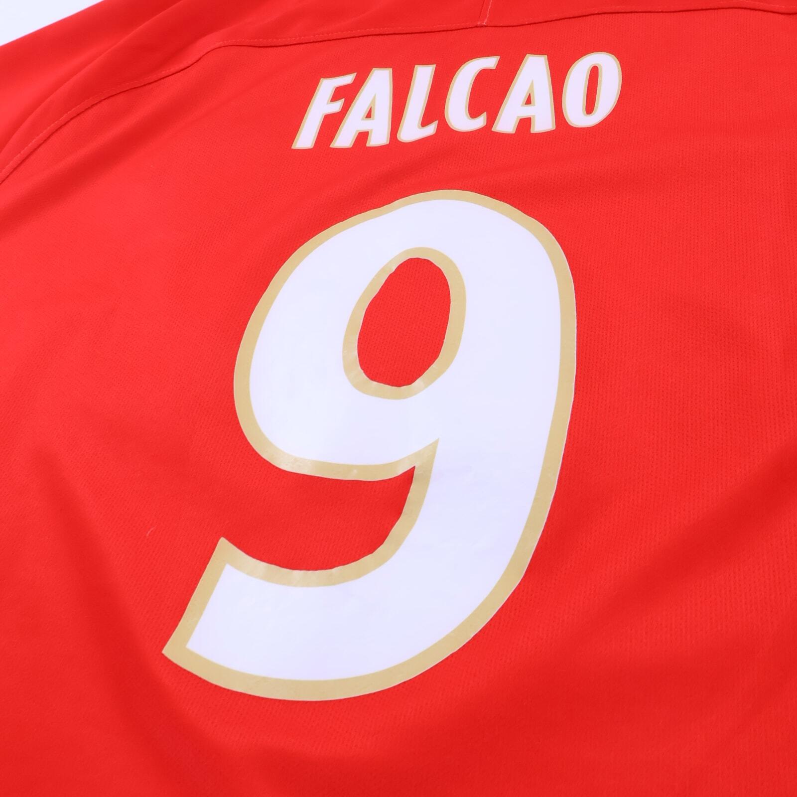 As Monaco Falcao #9 2017/18 Home Shirt - M