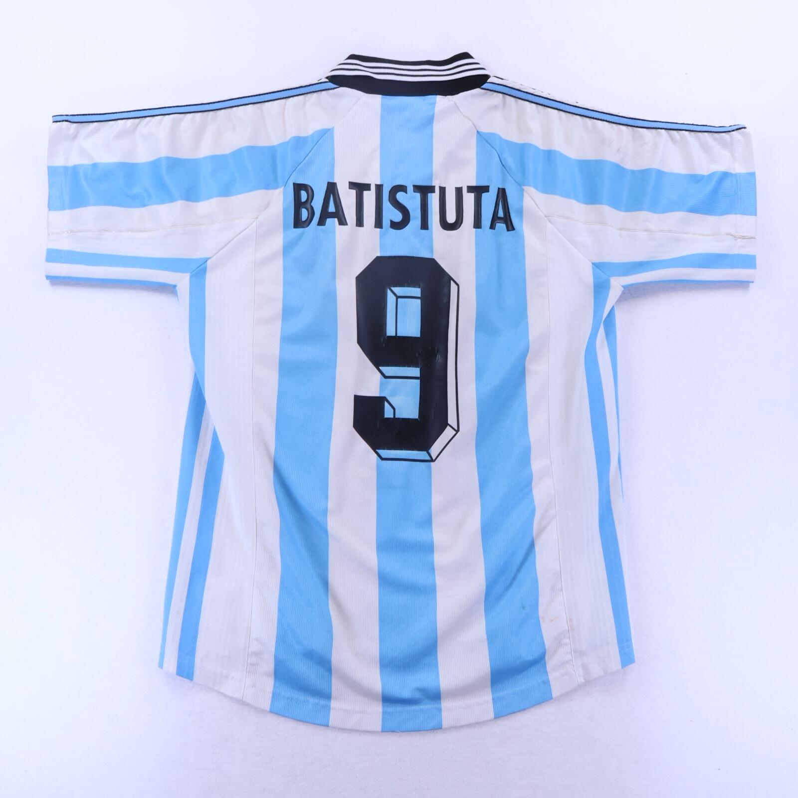 Argentina Batistuta #9 1998 Home Shirt - L