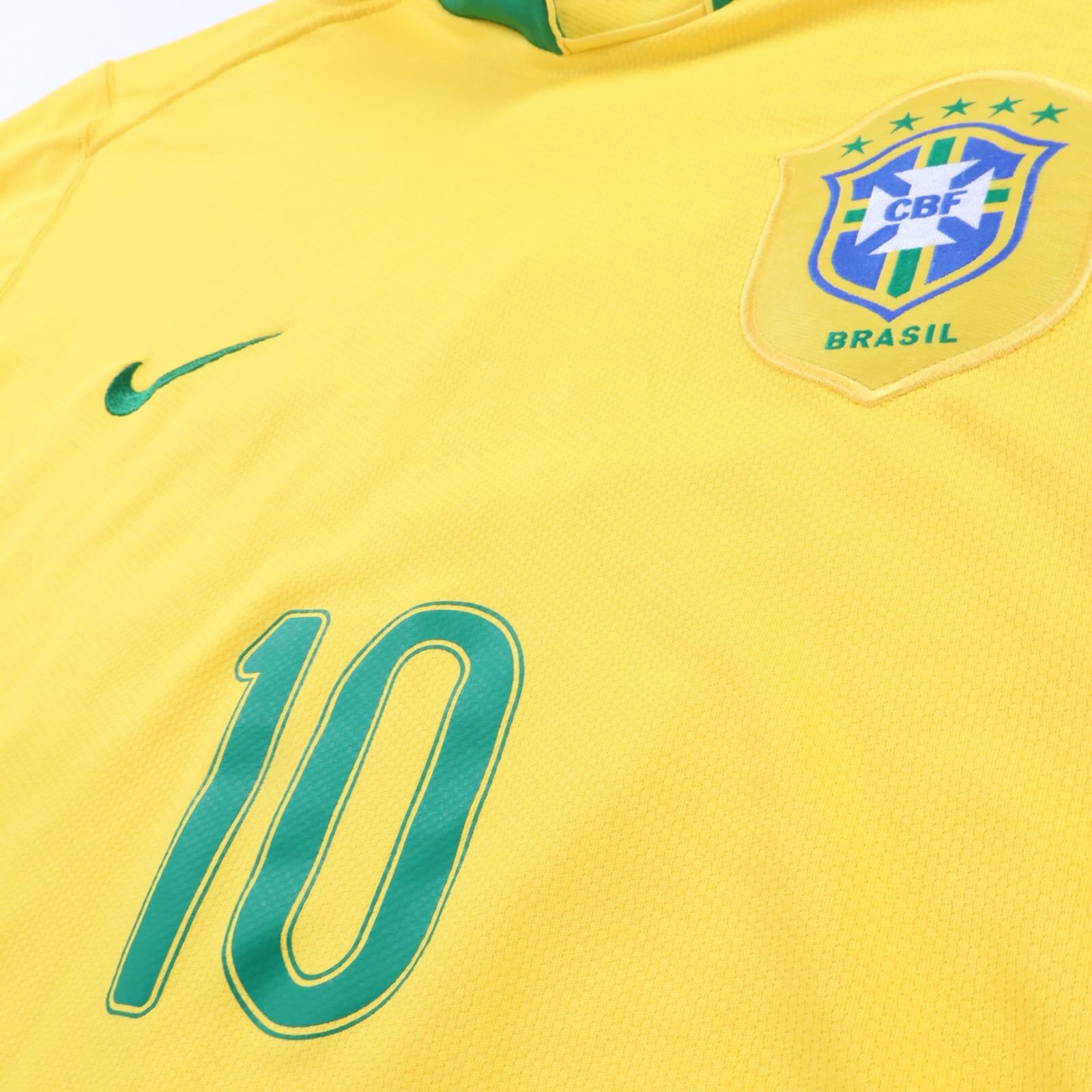 Brazil Ronaldinho #10 2006/08 Home Shirt - XL