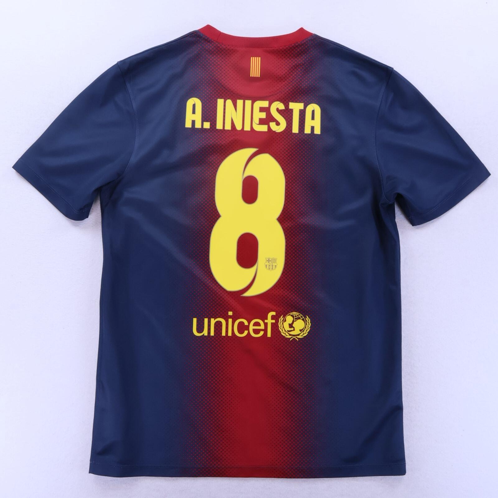 Barcelona A. Iniesta #8 2012/13 Home Shirt - Nike Basic - M