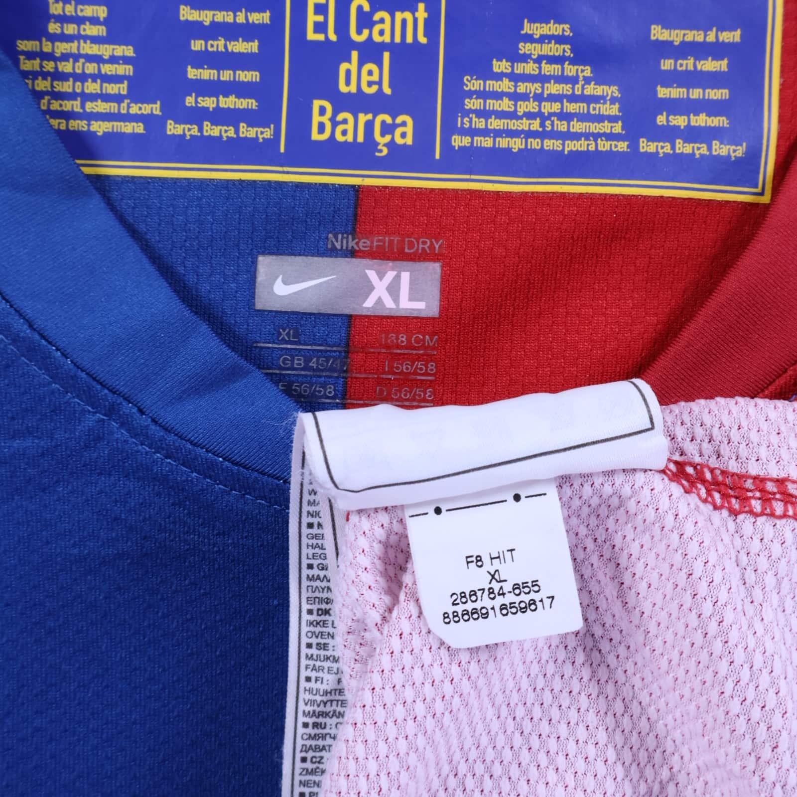 Barcelona Ibrahimović #9 2008/09 Home Shirt - XL
