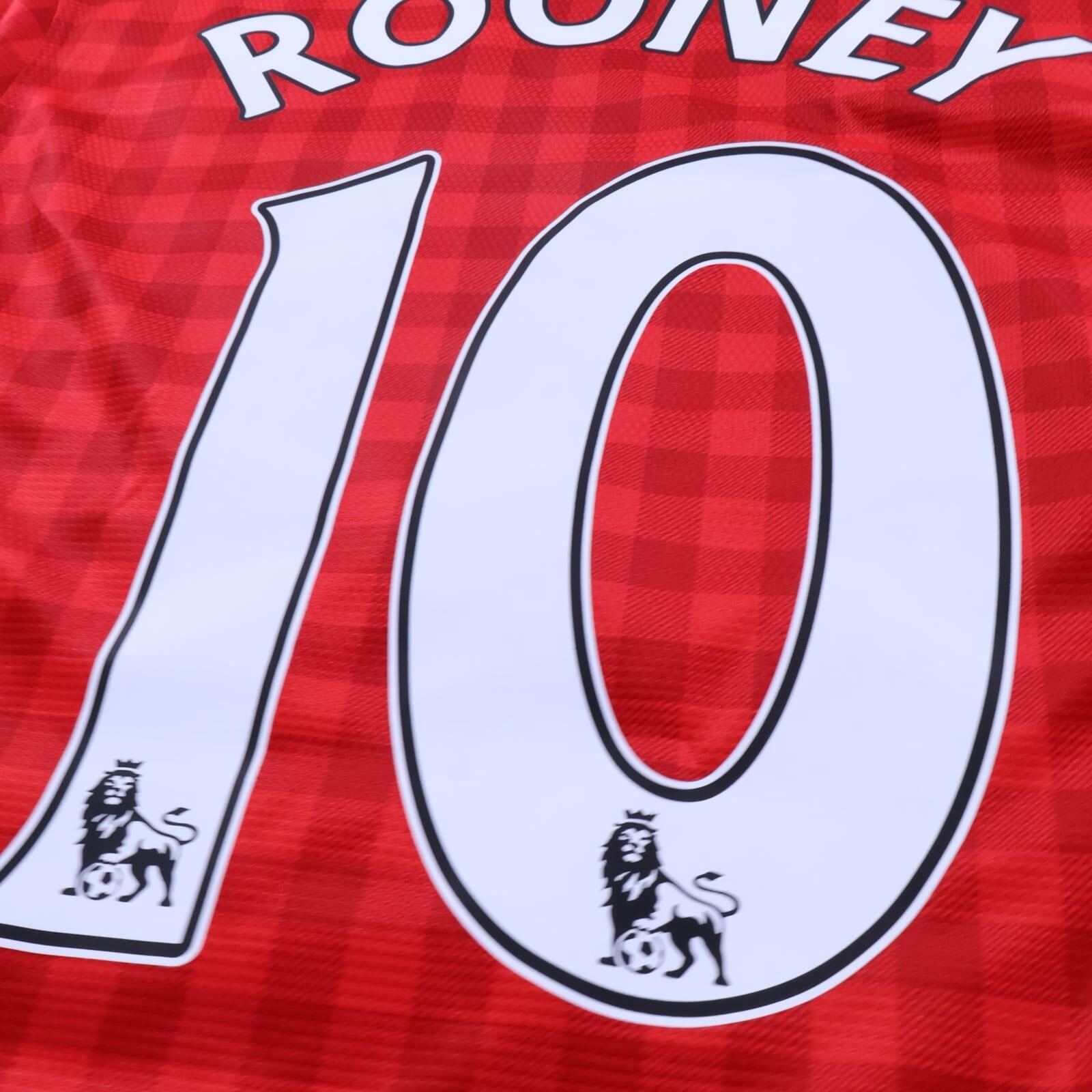 Manchester United Rooney #10 2012/13 Home Shirt - Long Sleeve - S