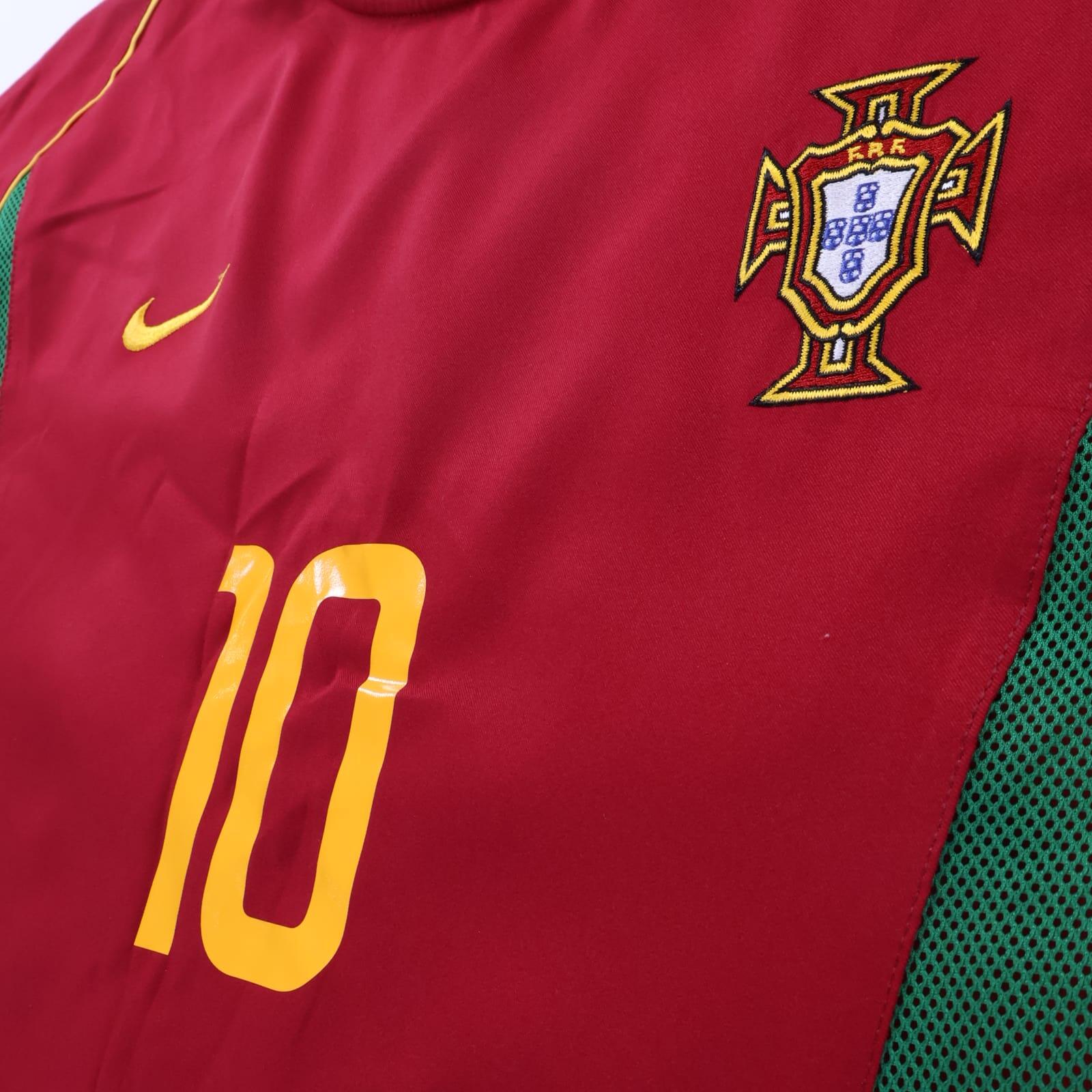 *MINT* Portugal Rui Costa #10 2002/04 Home Shirt - M