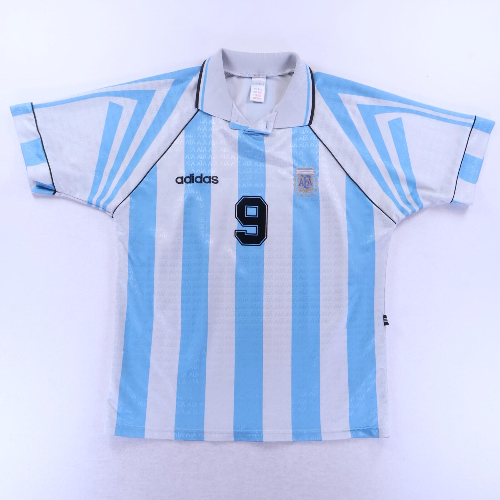 Argentina Batistuta #9 1996/98 Home Shirt - L