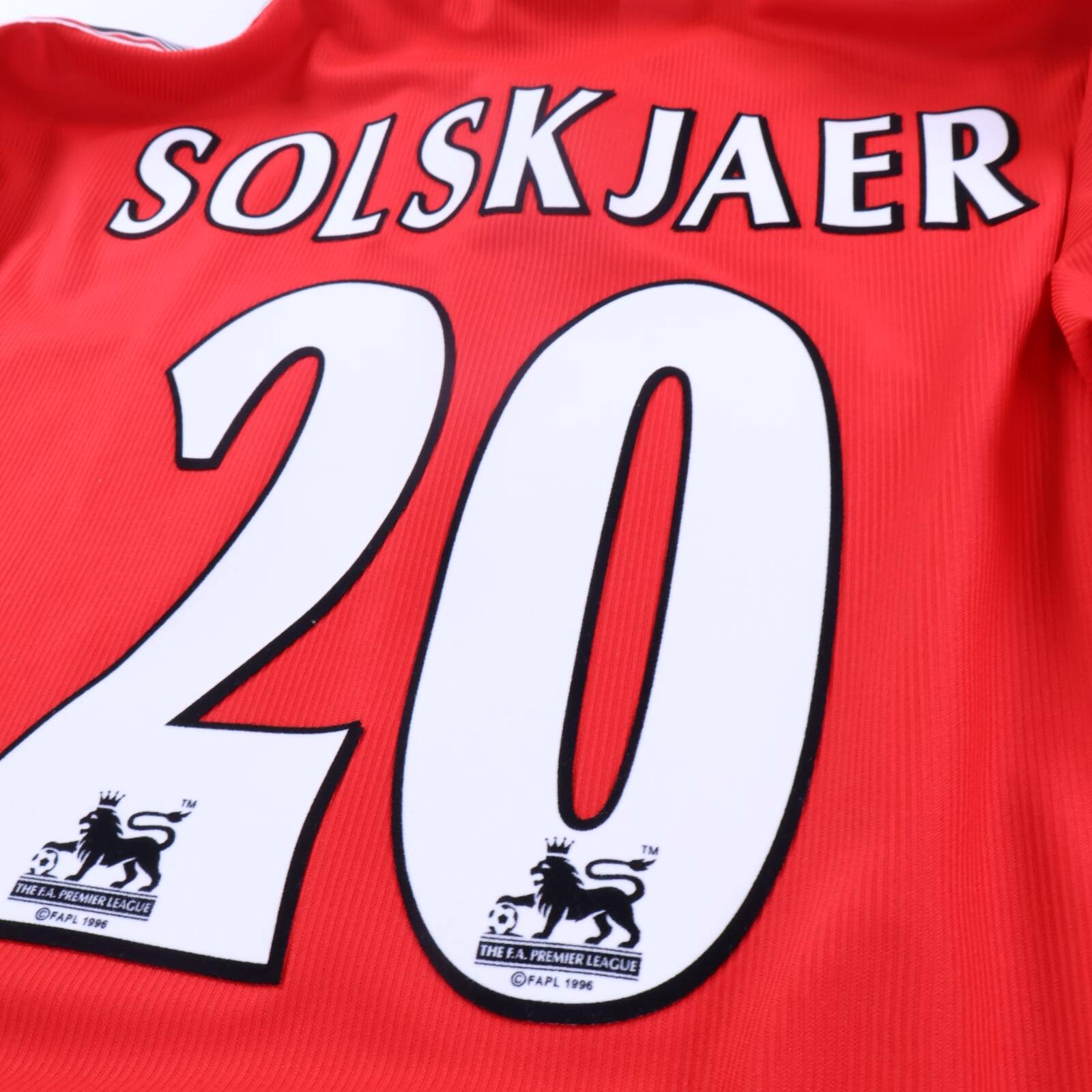 *MINT* Manchester United Solskjaer #20 1998/99 Home Shirt - XL
