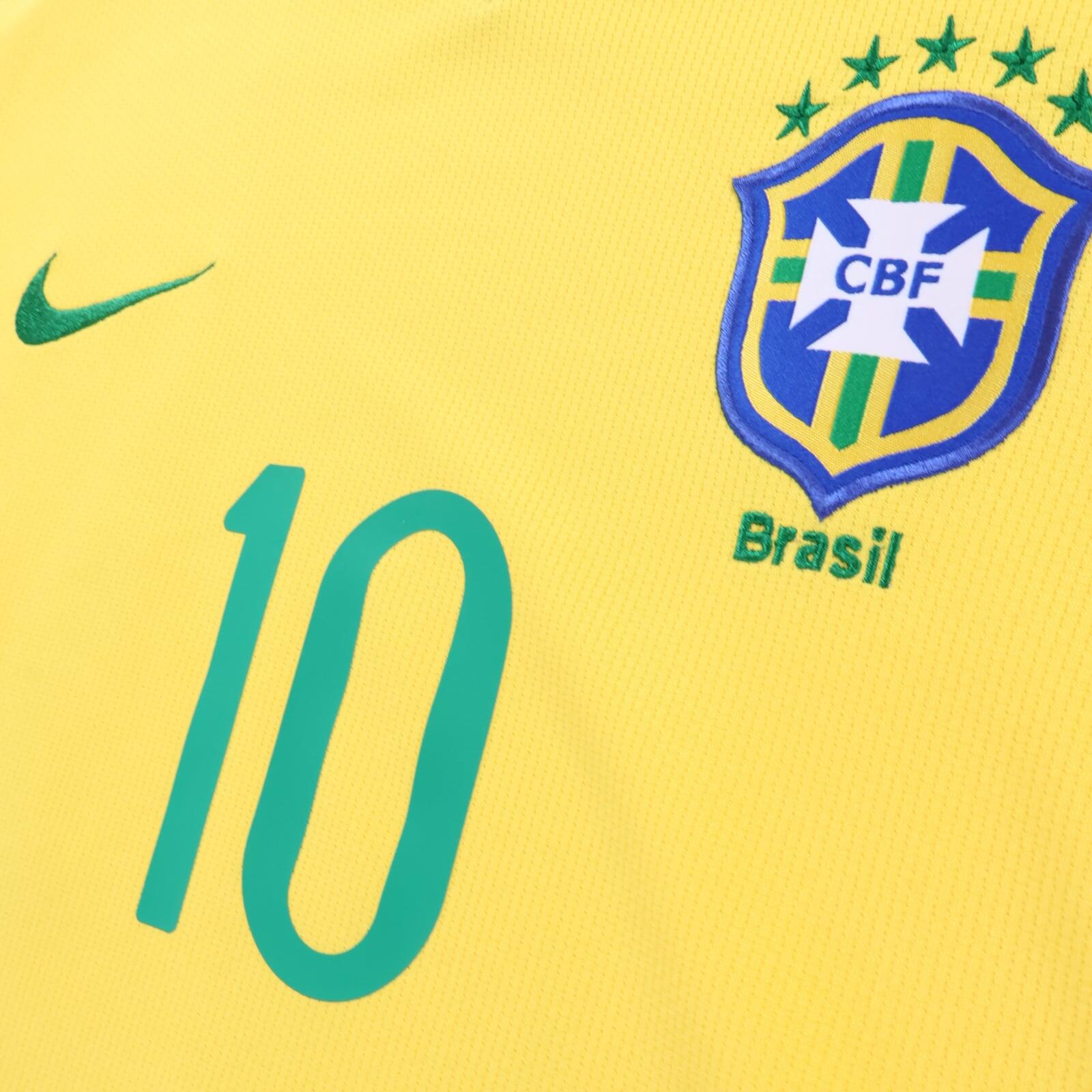 Brazil Ronaldinho #10 2008/10 Home Shirt - M