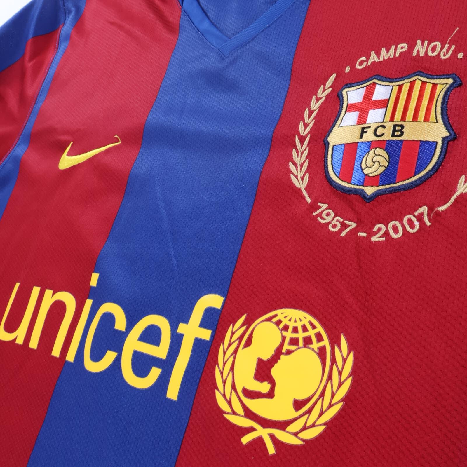 Barcelona Ronaldinho #10 2007/08 Home Shirt - M
