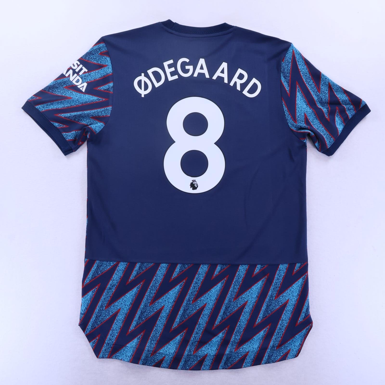 *NWT* Arsenal Odegaard #8 2021/22 Third Shirt - Match Issue - L