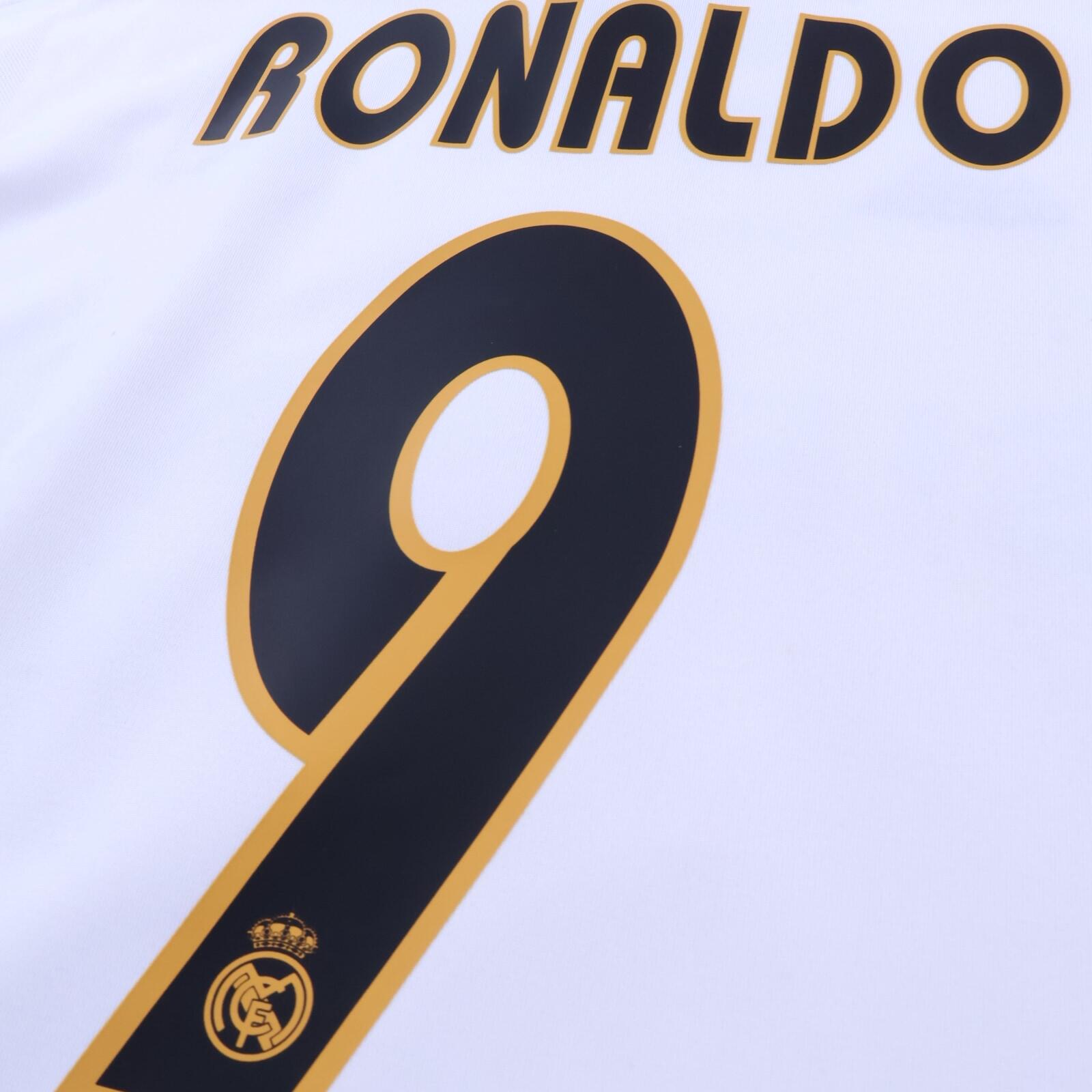 Real Madrid Ronaldo #9 2003/04 Home Shirt - Long Sleeve - L