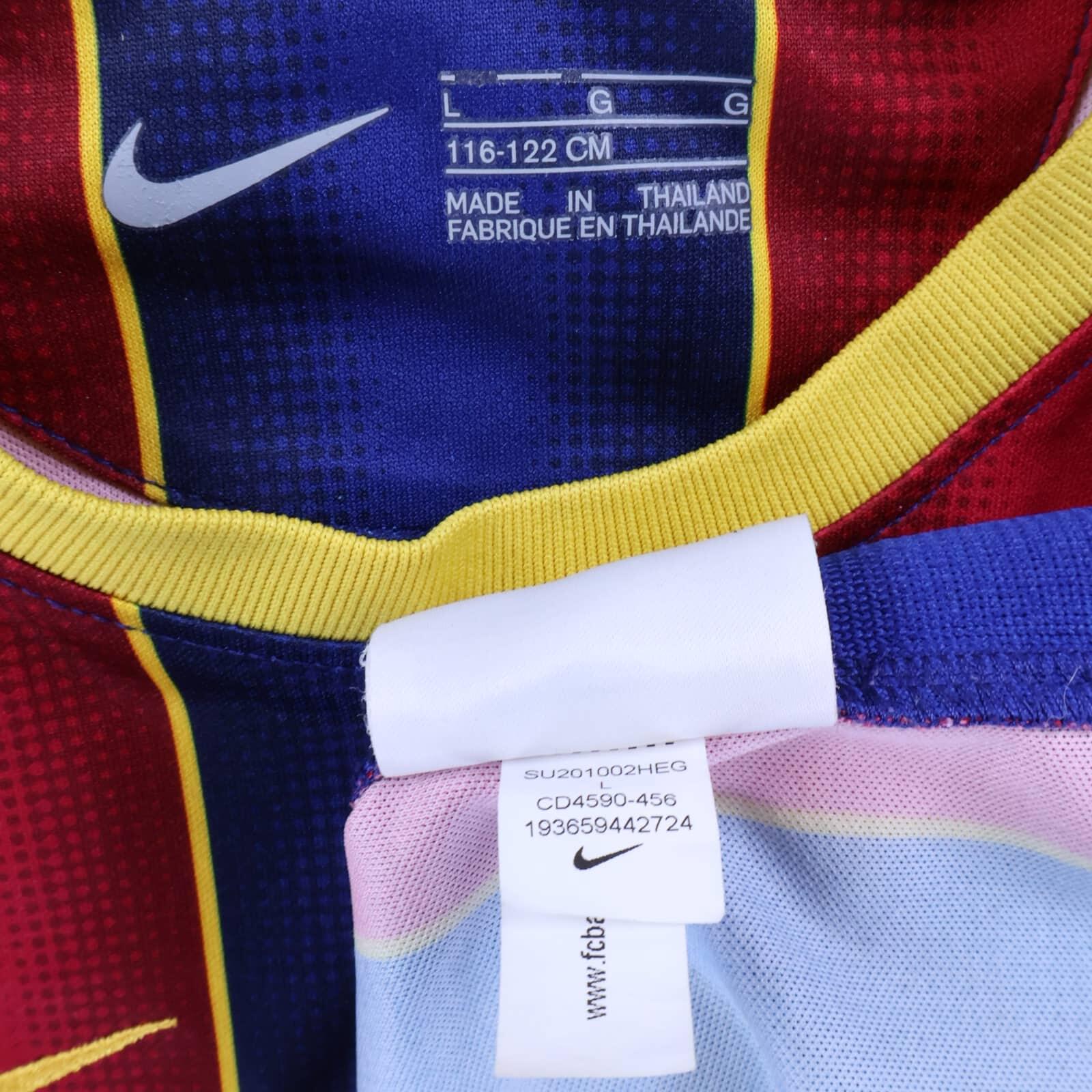 Barcelona 2020/21 Home Shirt - 6-7Y