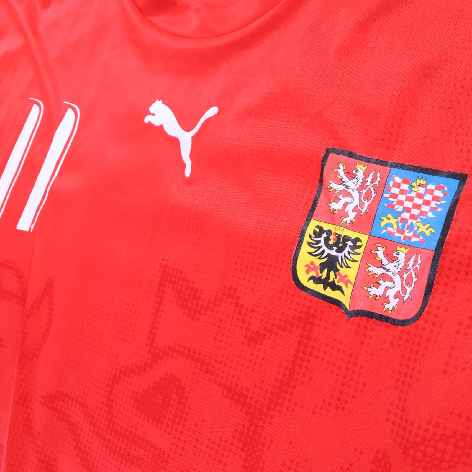 Czech Republic Nedved #11 2006/08 Puma Basic Home Shirt - XL