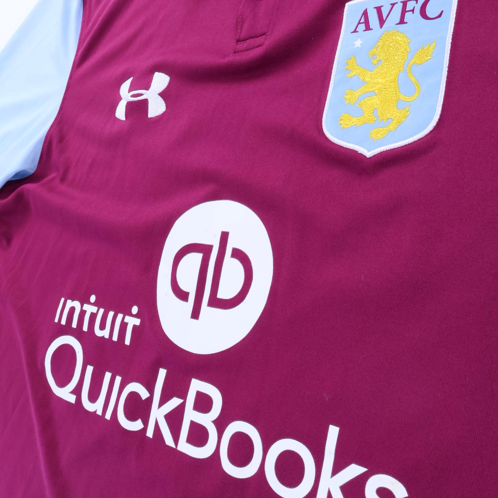 Aston Villa Grealish #40 2016/17 Home Shirt - M