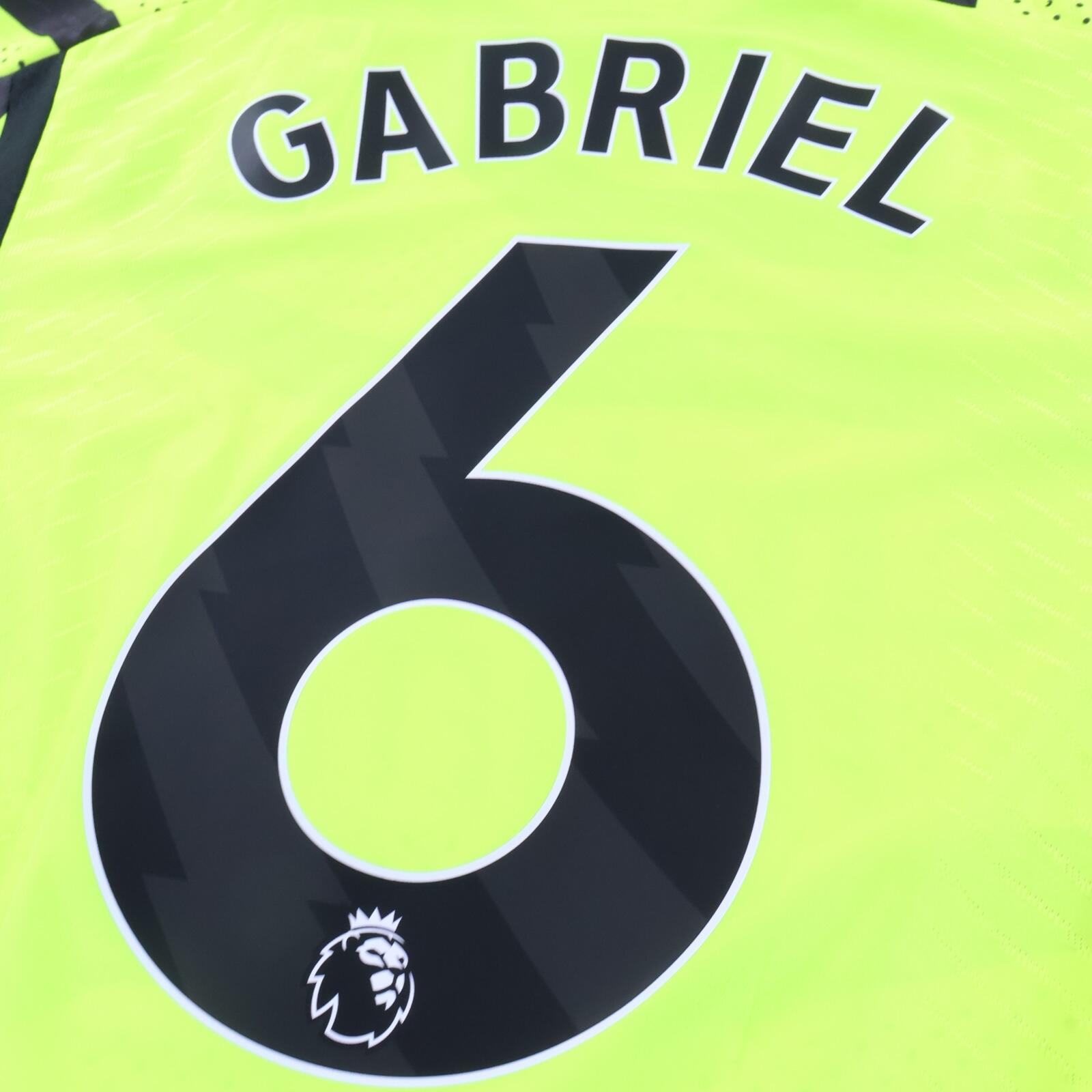 *NWT* Arsenal Gabriel #6 2023/24 Away Shirt - Player Issue - S