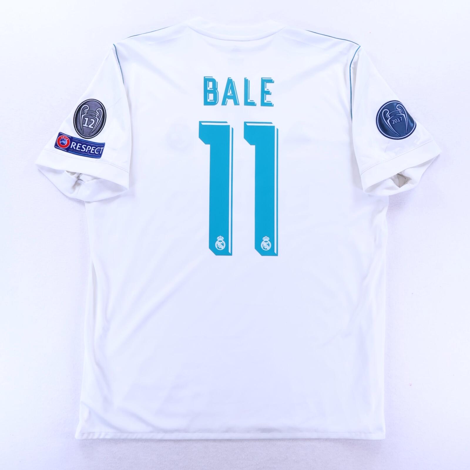 Real Madrid Bale #11 2017/18 Home Shirt - XL