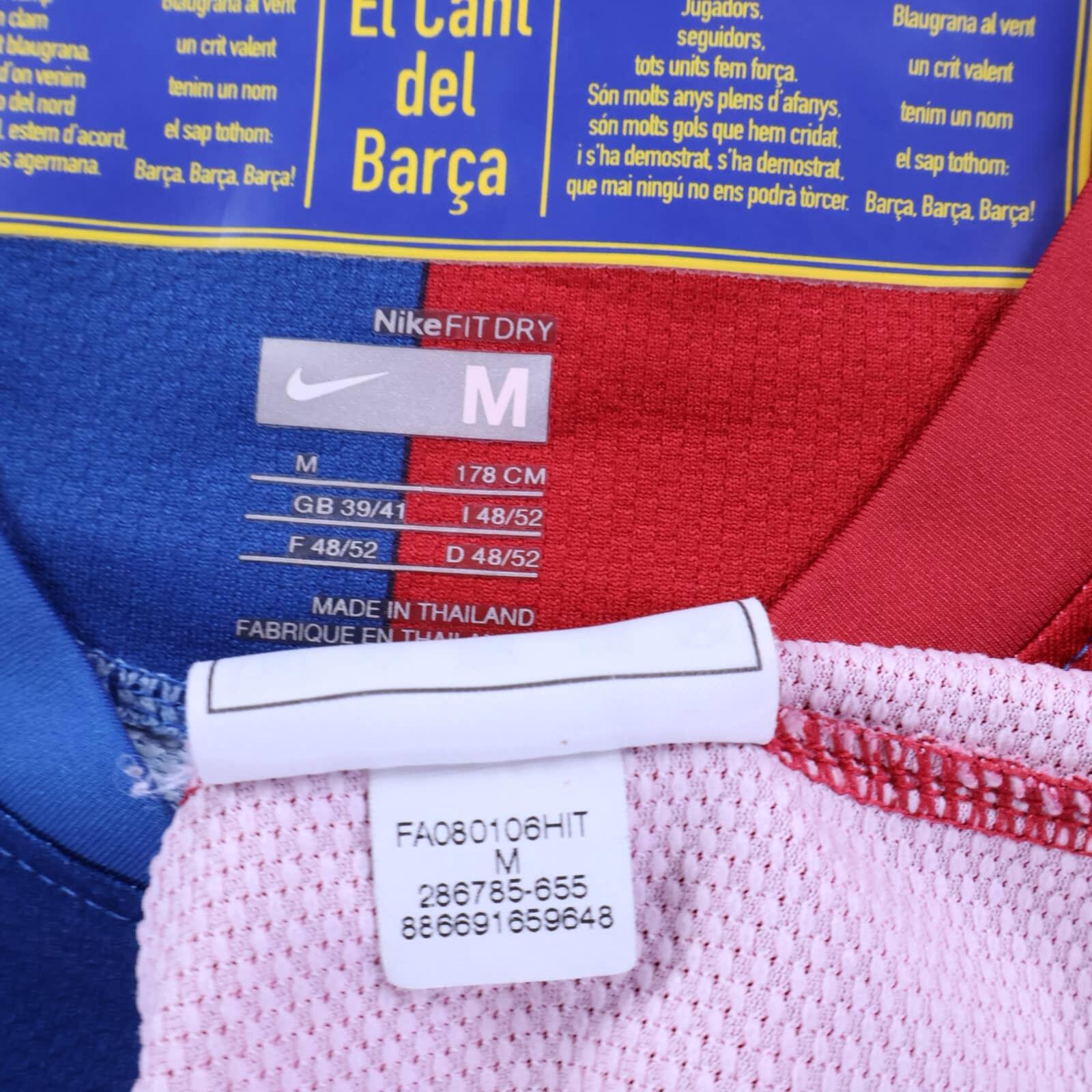 *MINT* Barcelona Messi #10 2008/09 Home Shirt - Long Sleeve - M