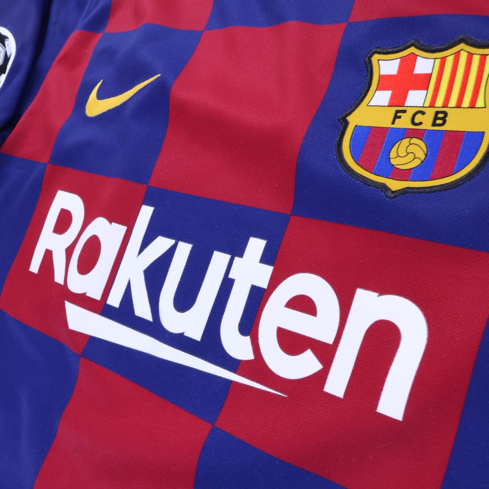 *MINT* Barcelona Messi #10 2019/20 Home Shirt - Long Sleeve - M