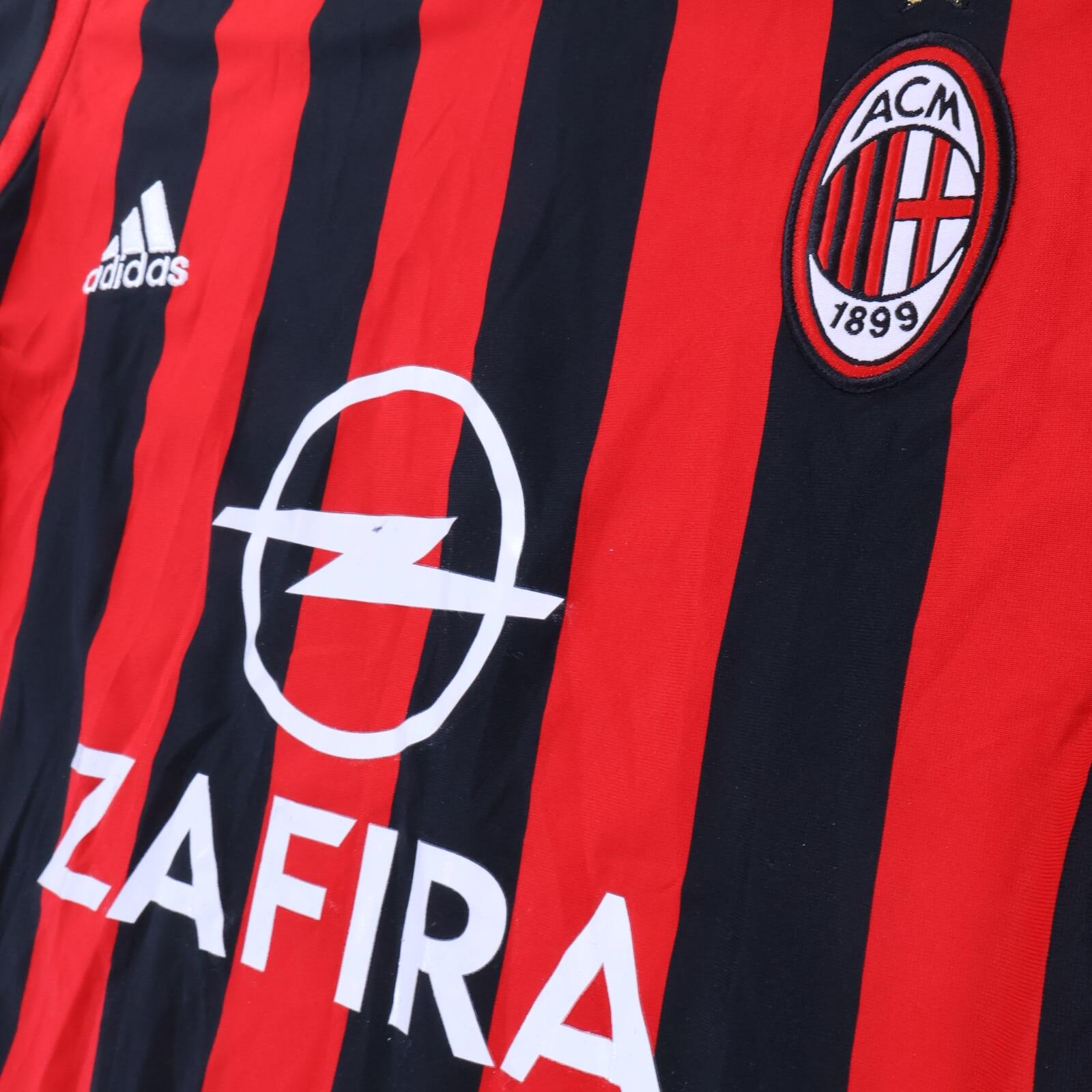 Ac Milan Shevchenko #7 2005/06 Home Shirt - Long Sleeve - M