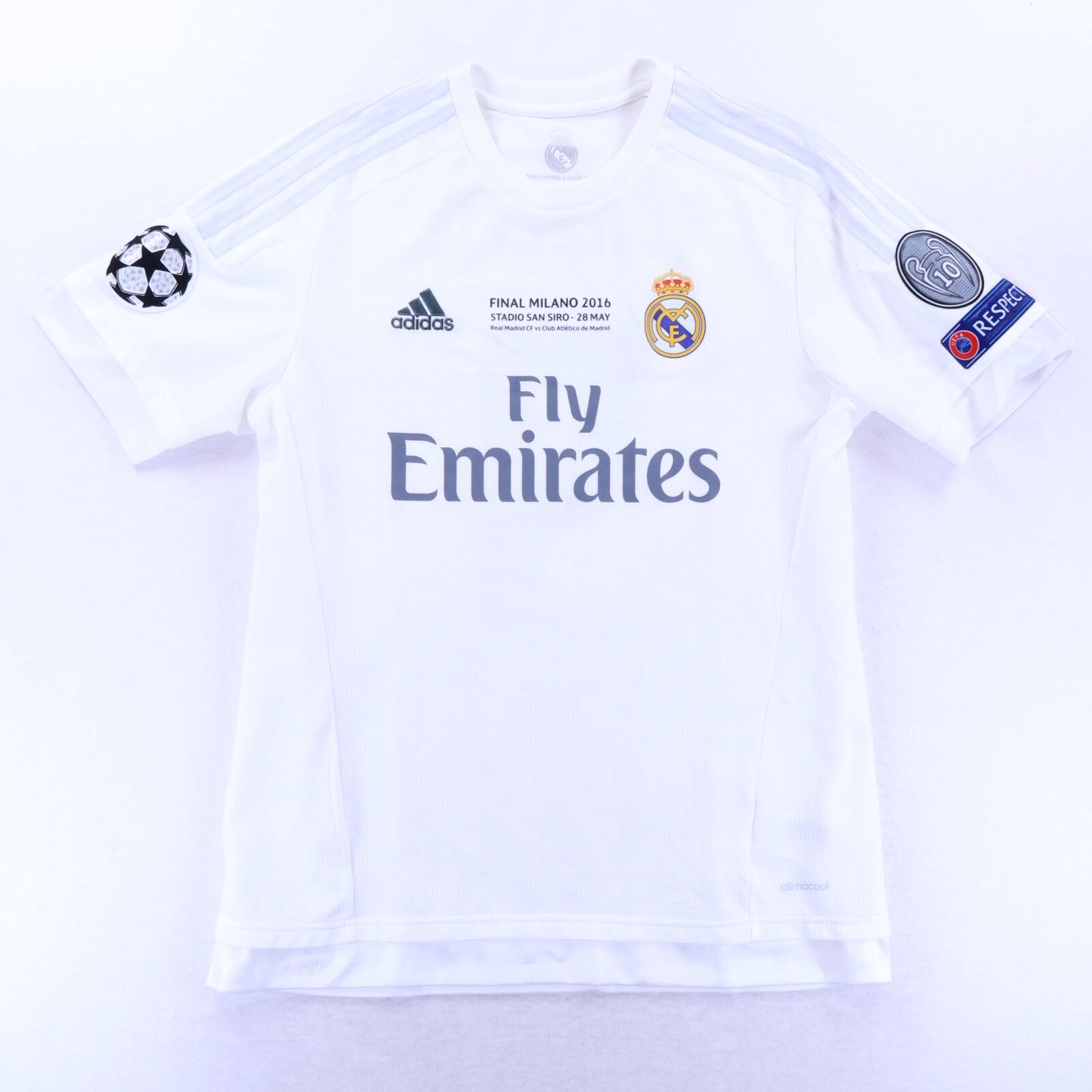 *MINT* Real Madrid Benzema #9 2015/16 Home Shirt - L