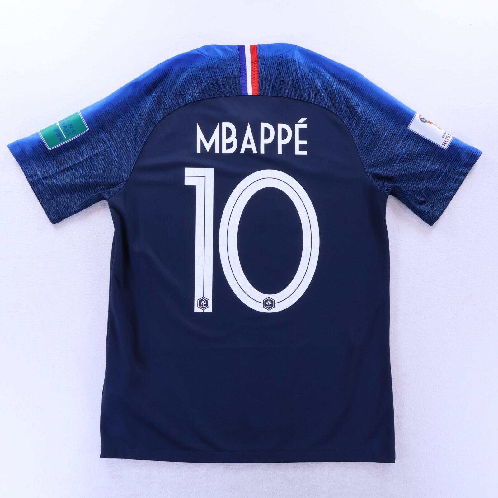 *MINT* France Mbappé #10 2018/19 Home Shirt - M