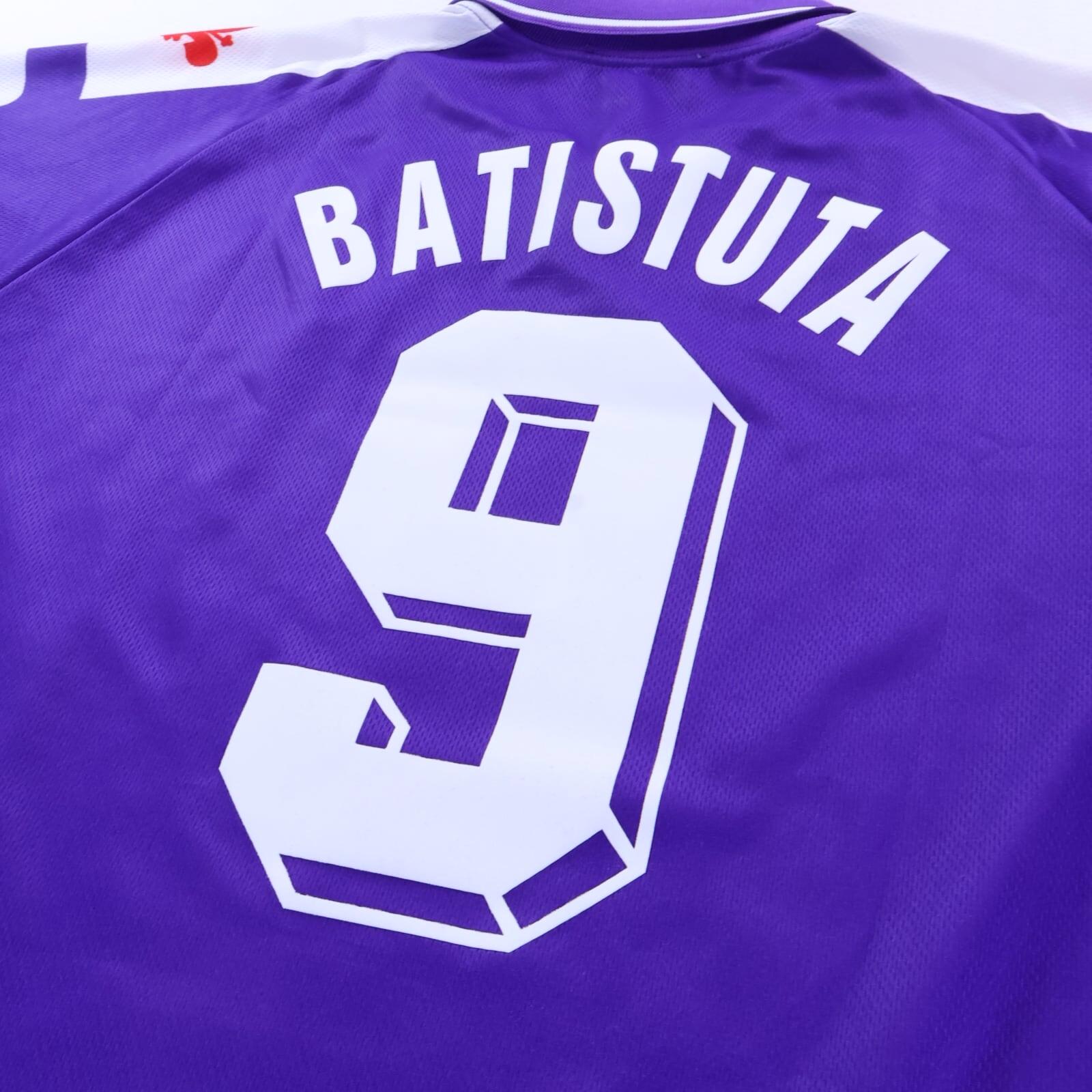 *MINT* Fiorentina Batistuta #9 1998/99 Home Shirt - XL