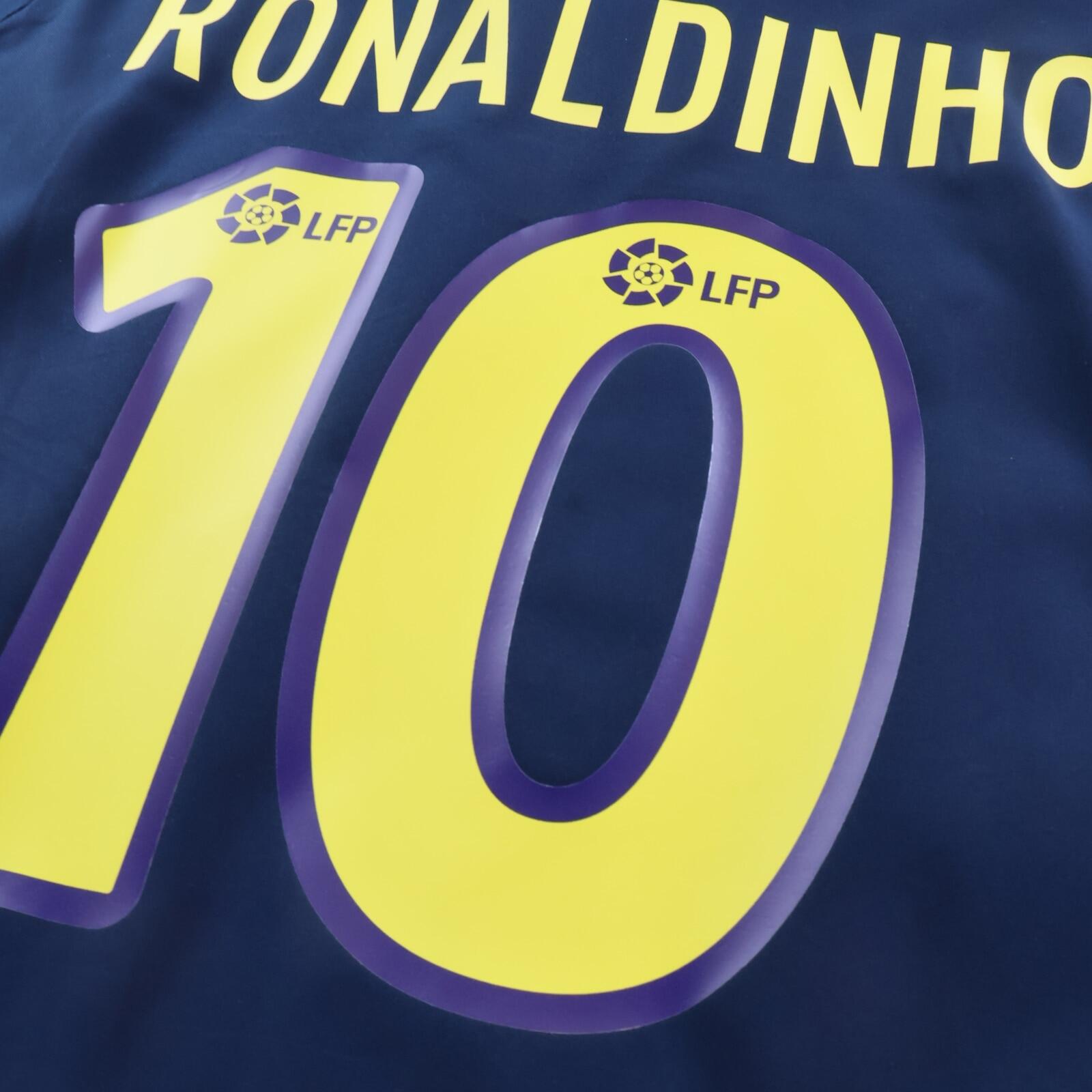 *MINT* Barcelona Ronaldinho #10 2002/04 Away Shirt - L