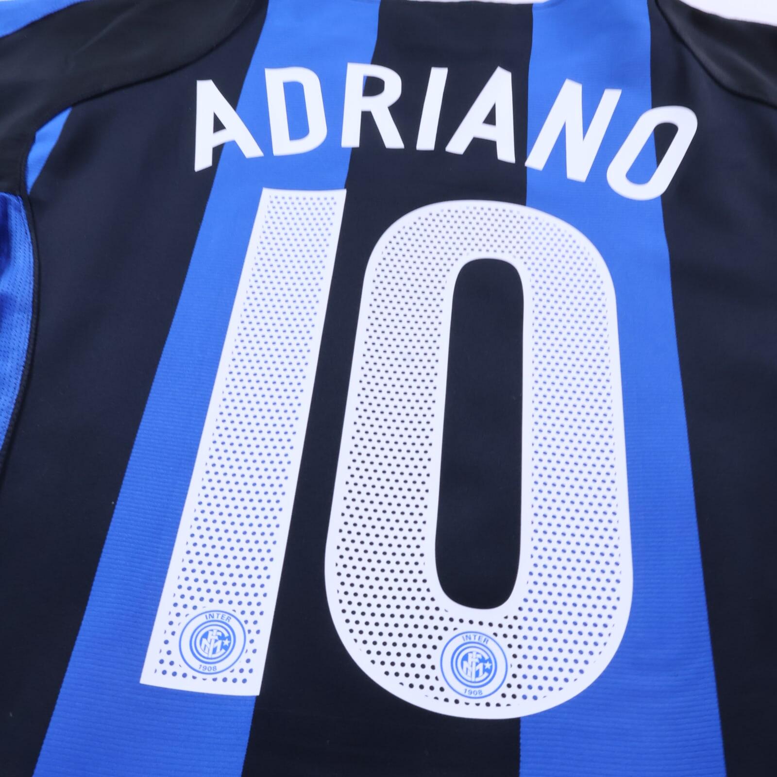 Inter Milan Adriano #10 2004/05 Home Shirt - XL