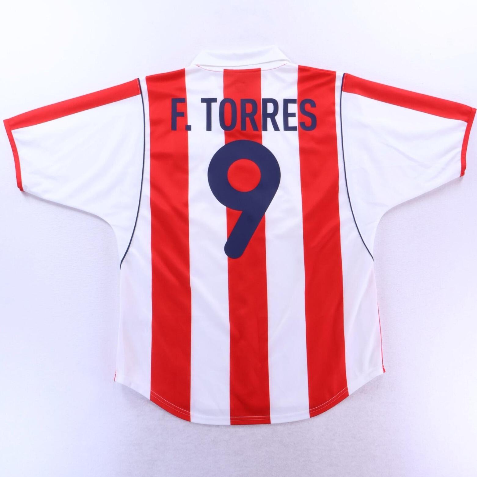 *MINT* Atlético De Madrid F. Torres #9 2001/02 Home Shirt - M