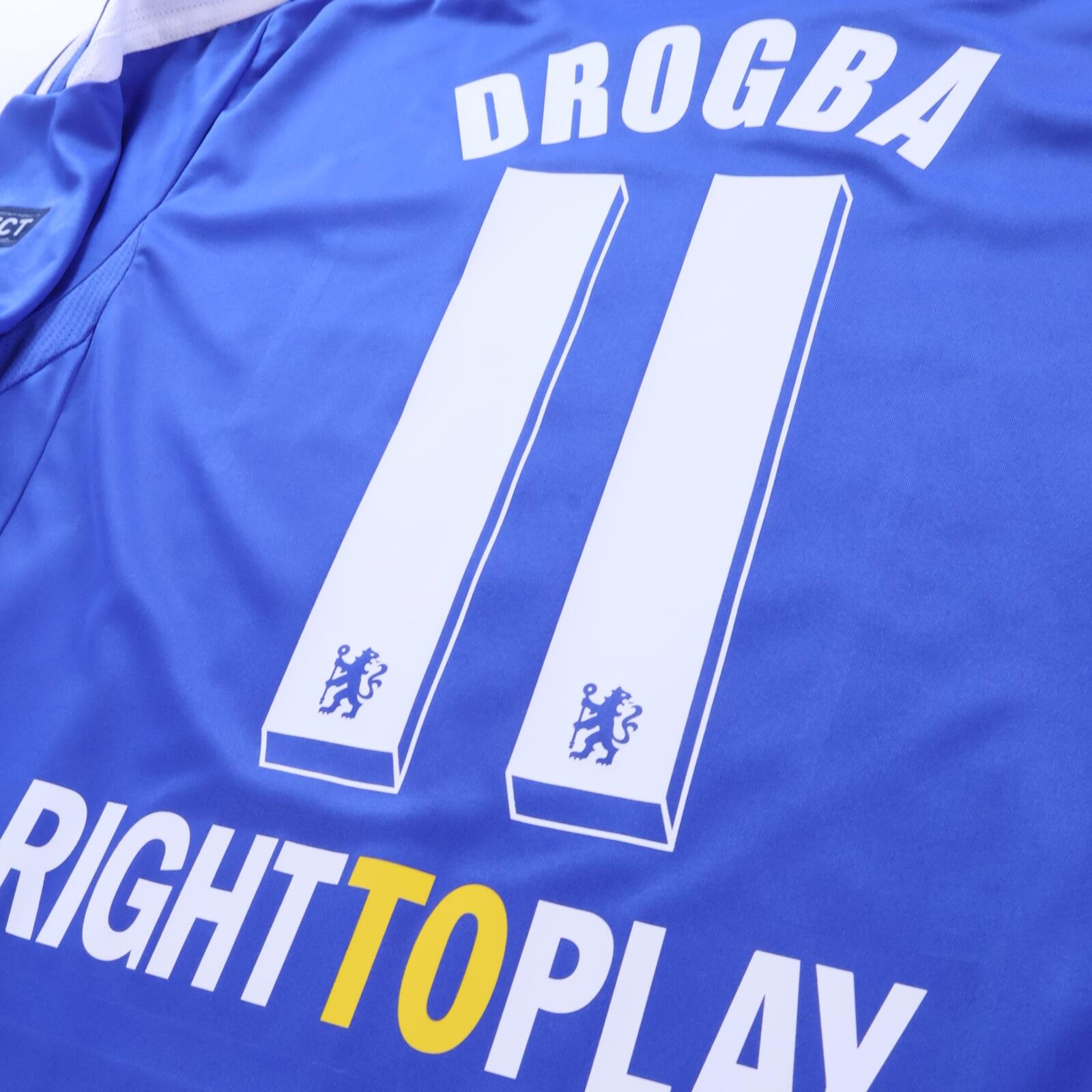 *MINT* Chelsea Drogba #11 2011/12 Home Shirt - L