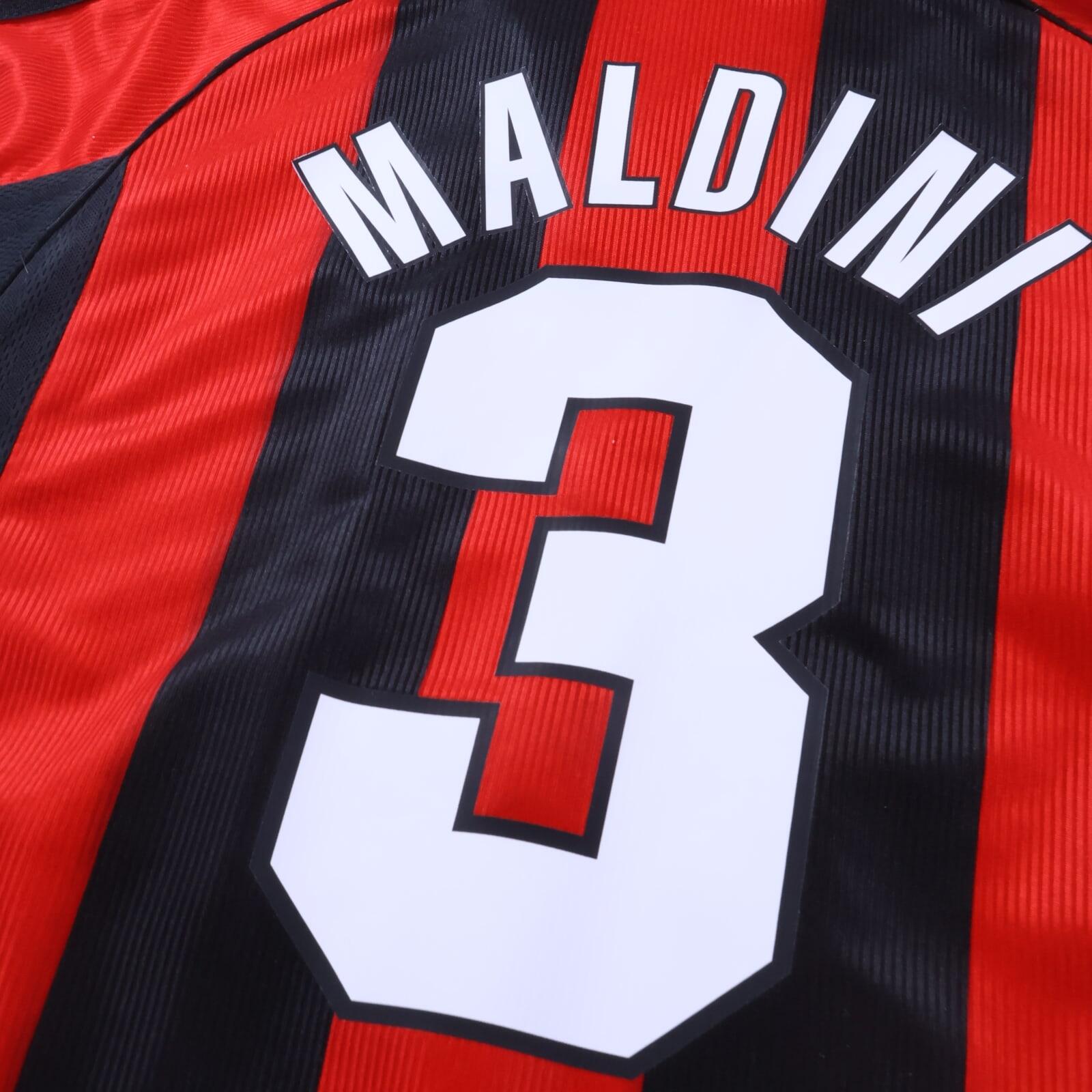 Ac Milan Maldini #3 1998/99 Home Shirt - XL