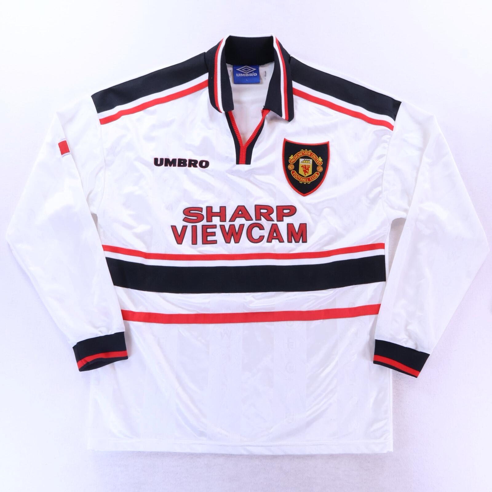 Manchester United Beckham #7 1997/99 Away Shirt - Long Sleeve - L