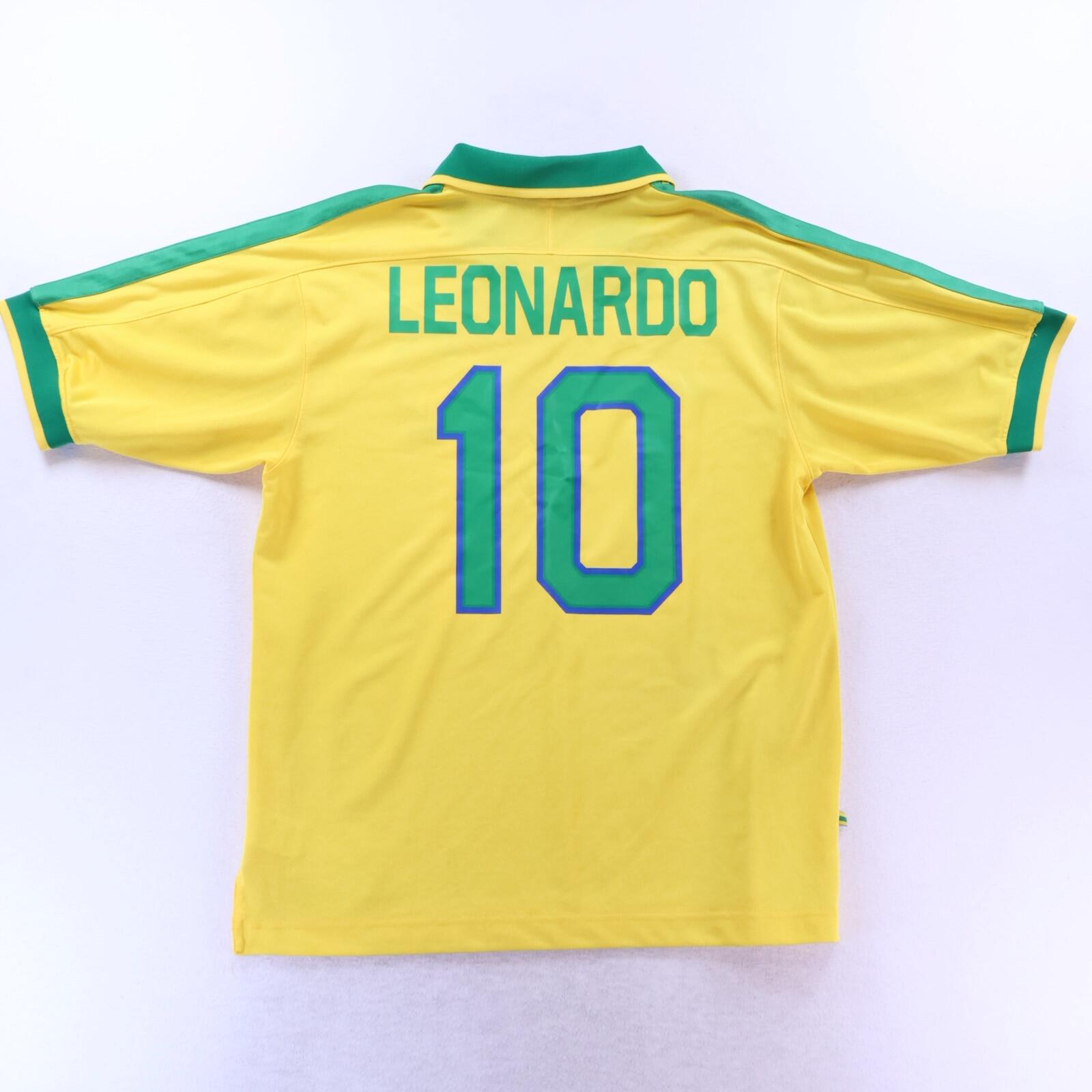 Brazil Leonardo #10 1997 Home Shirt - L