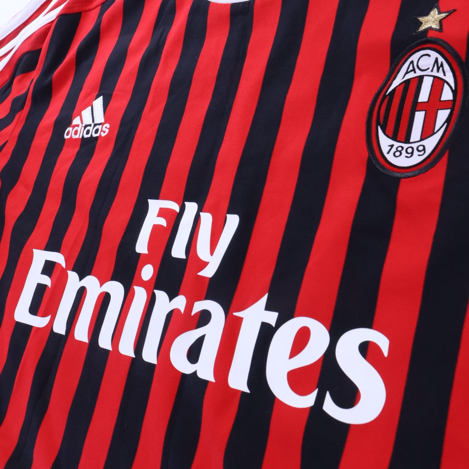 *MINT* Ac Milan Ibrahimović #11 2011/12 Home Shirt - Long Sleeve - L