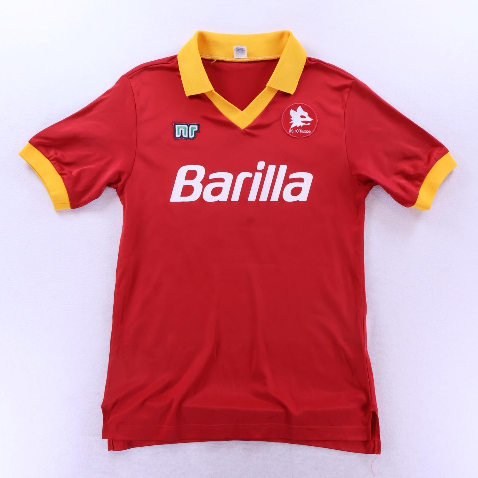 As Roma #14 1987/90 Home Shirt - L