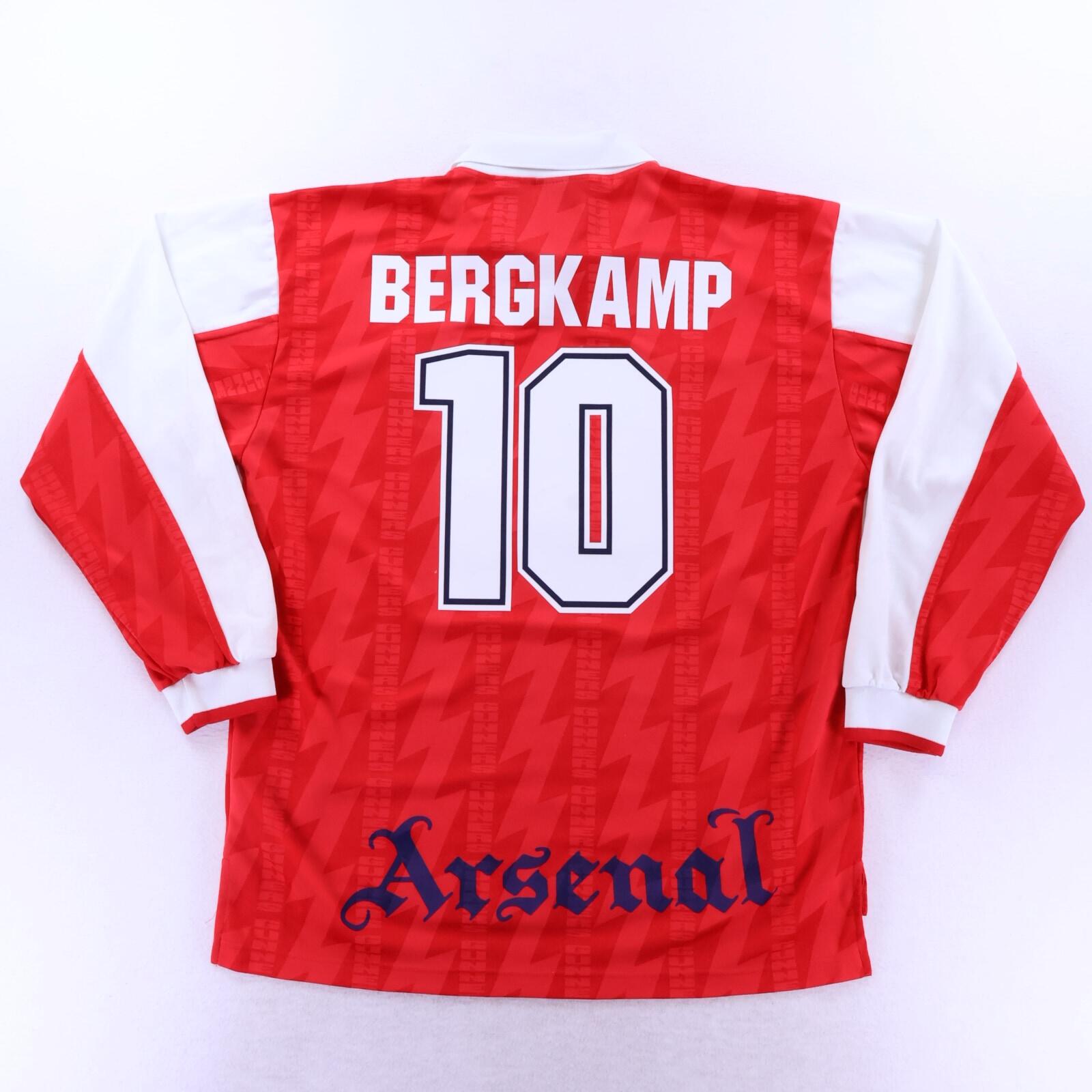 Arsenal Bergkamp #10 1994/96 Home Shirt - Long Sleeve - L