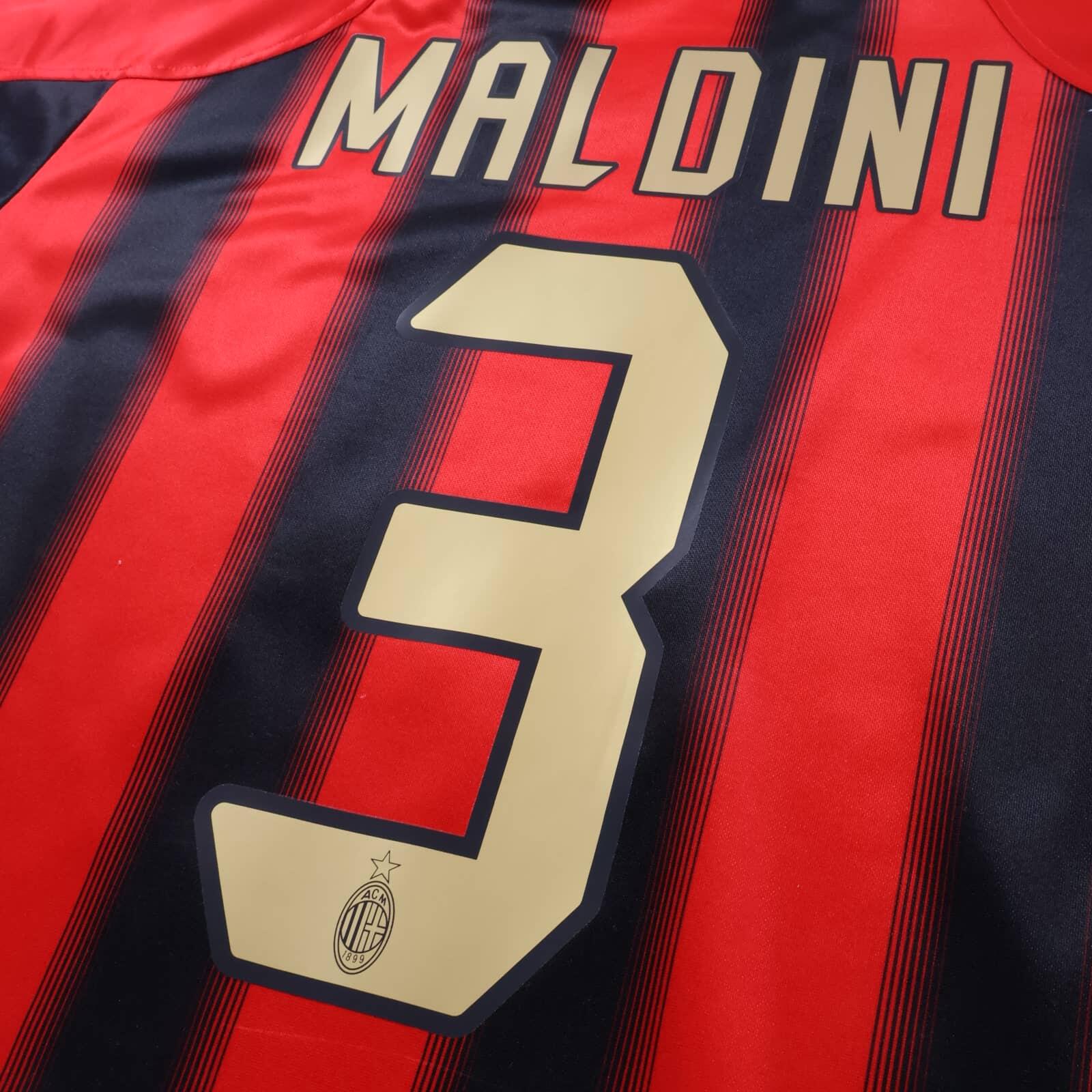 Ac Milan Maldini #3 2004/05 Home Shirt - L