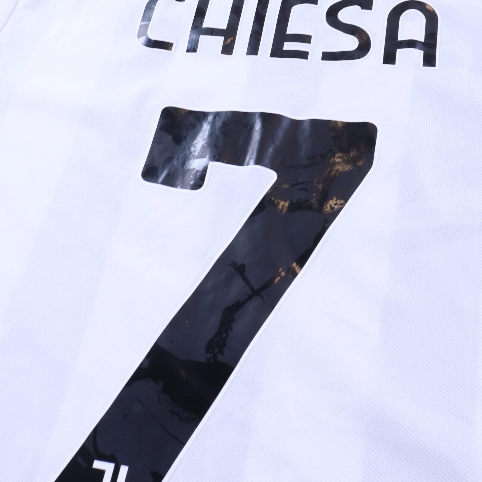 Juventus Chiesa #7 2021/22 Home Shirt - Player Issue - L