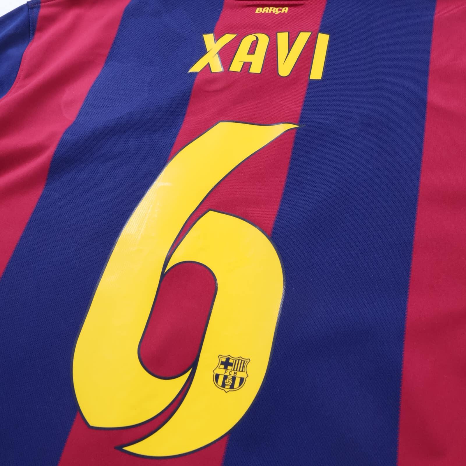 *MINT* Barcelona Xavi #6 2014/15 Home Shirt - L