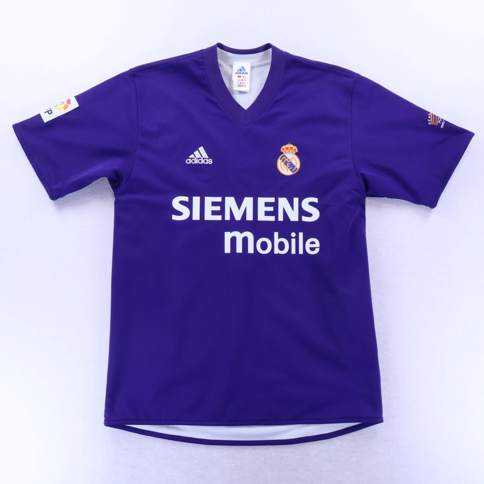 Real Madrid Zidane #5 2002/03 Away Shirt - Reversible - S