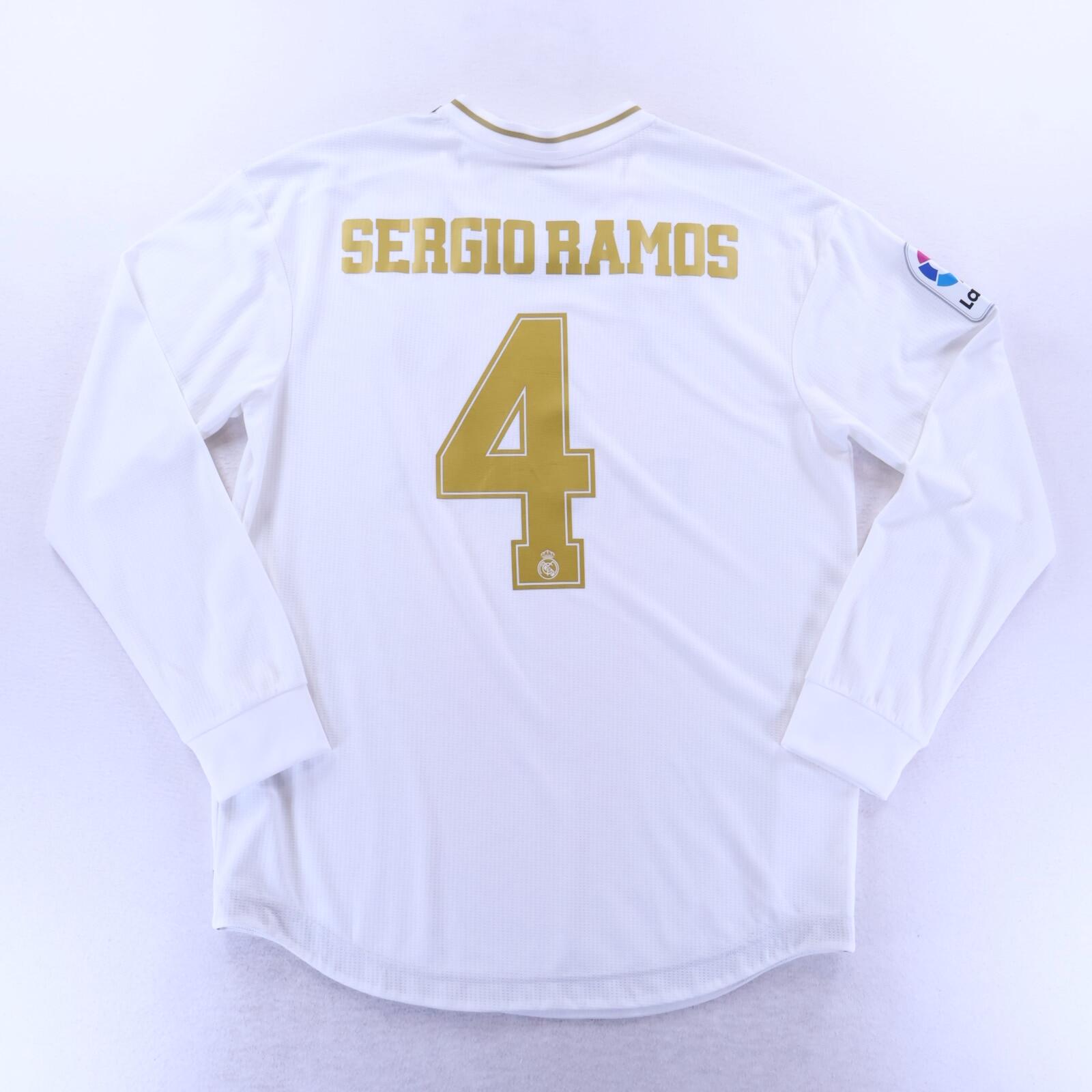 Real Madrid Sergio Ramos #4 2019/20 Home Shirt - Player Issue - L